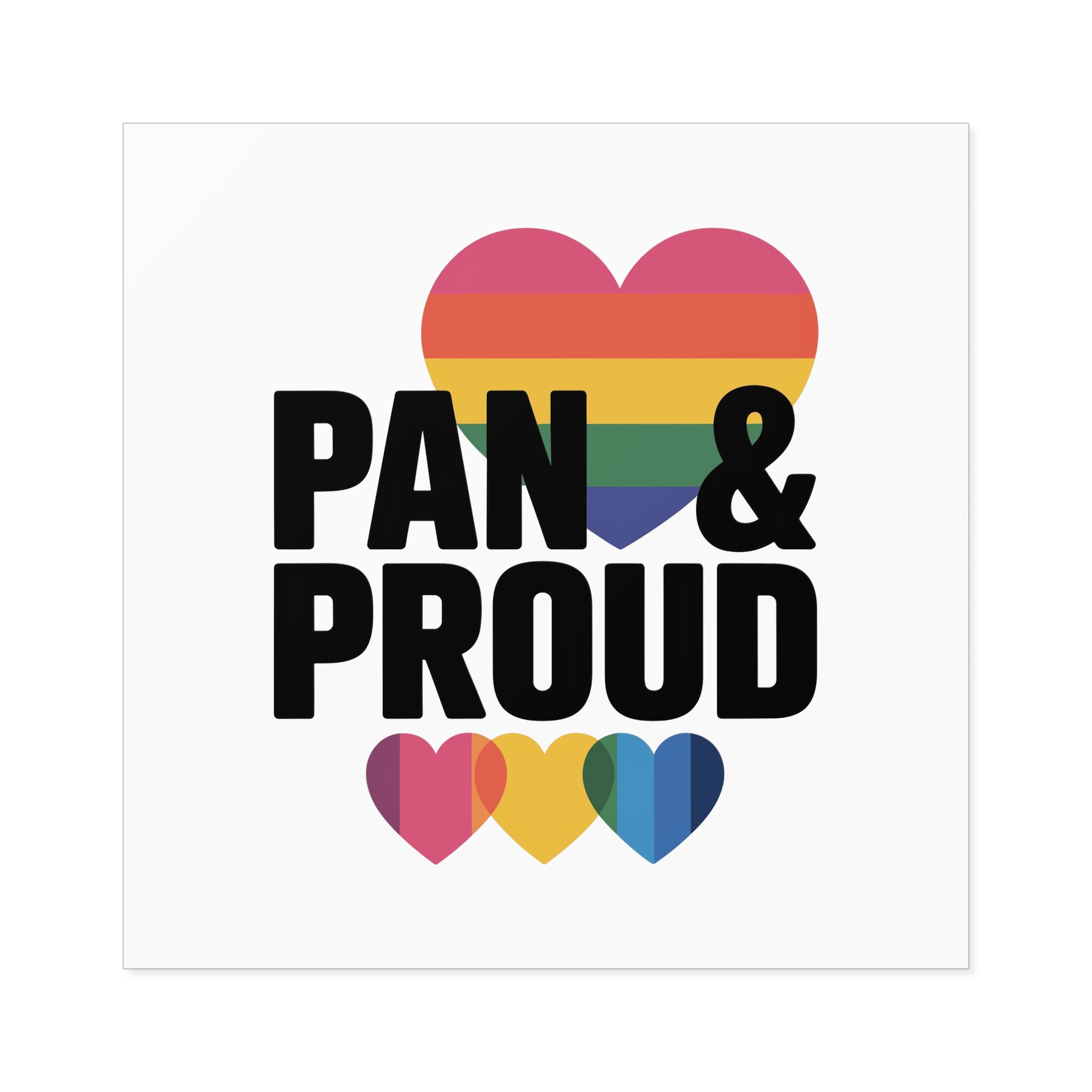 Pan Proud T Shirt Design Isolated White Background 2 Laminate Stickers Square - Image 77