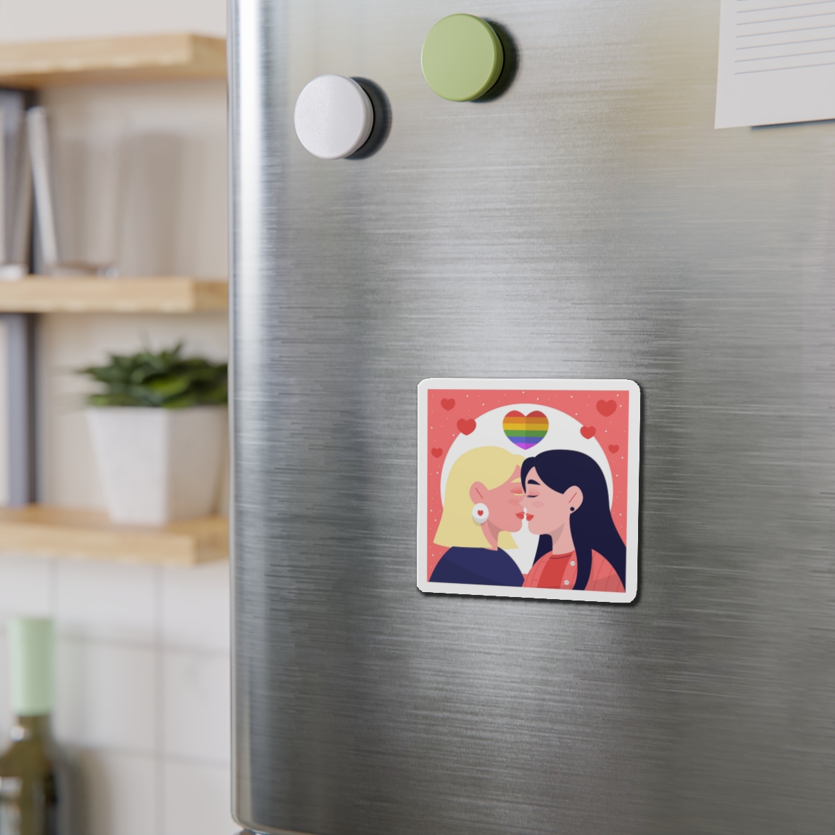 Lesbian Pride Design 2D6E26 Die Cut Magnets - Image 6