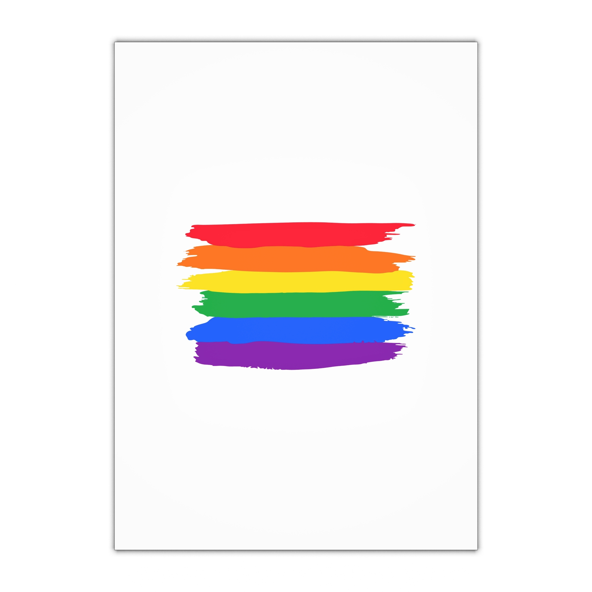 Watercolor Pride Day Flag Gift Wrapping Paper Sheets 1pc