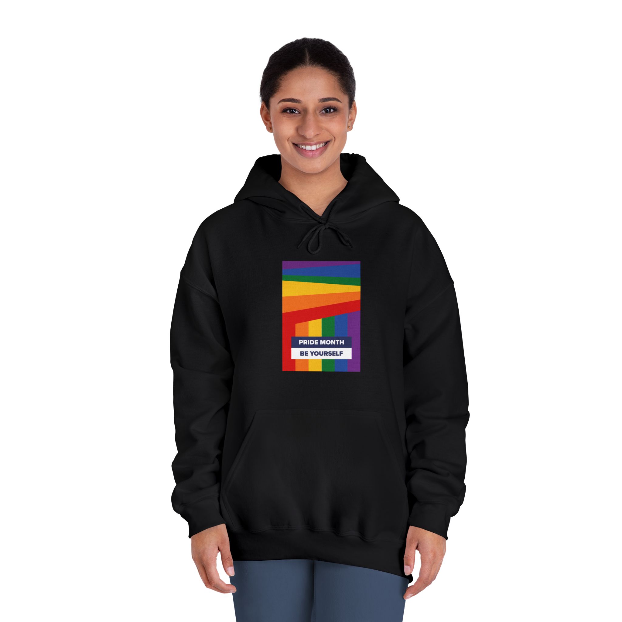 Lgbt Pride Month June Lesbian Gay Bisexual Transgender Lgbtq Flag Rainbow Vector(2)2 Unisex Dryblend Hooded Sweatshirt - Image 12