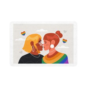 Lesbian Pride Design 2D6E22 Pet Food Mat 12x18