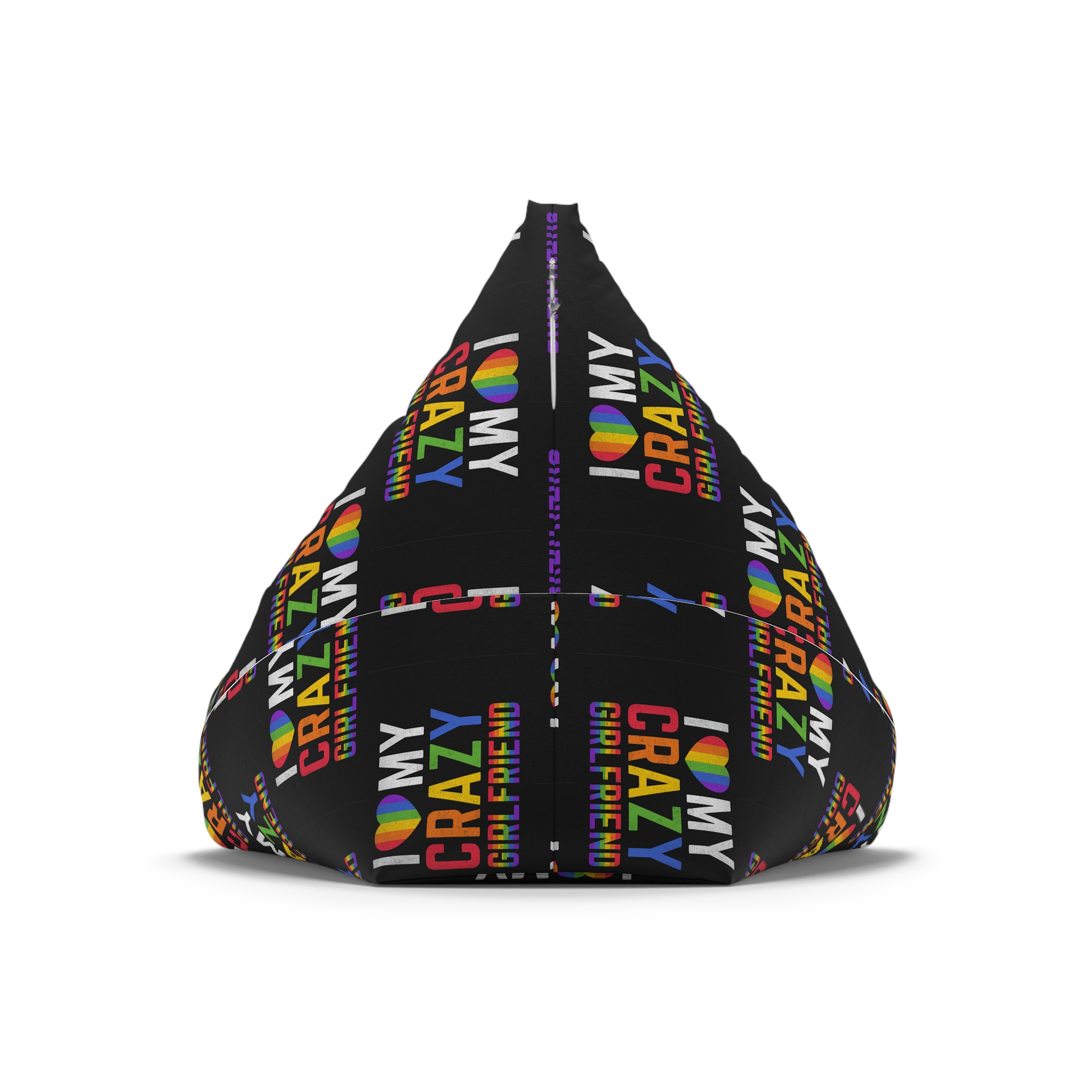 Pride Gay Rainbow Typography Vector Premium T Shirt(5) Bean Bag Chair Cover - Image 6