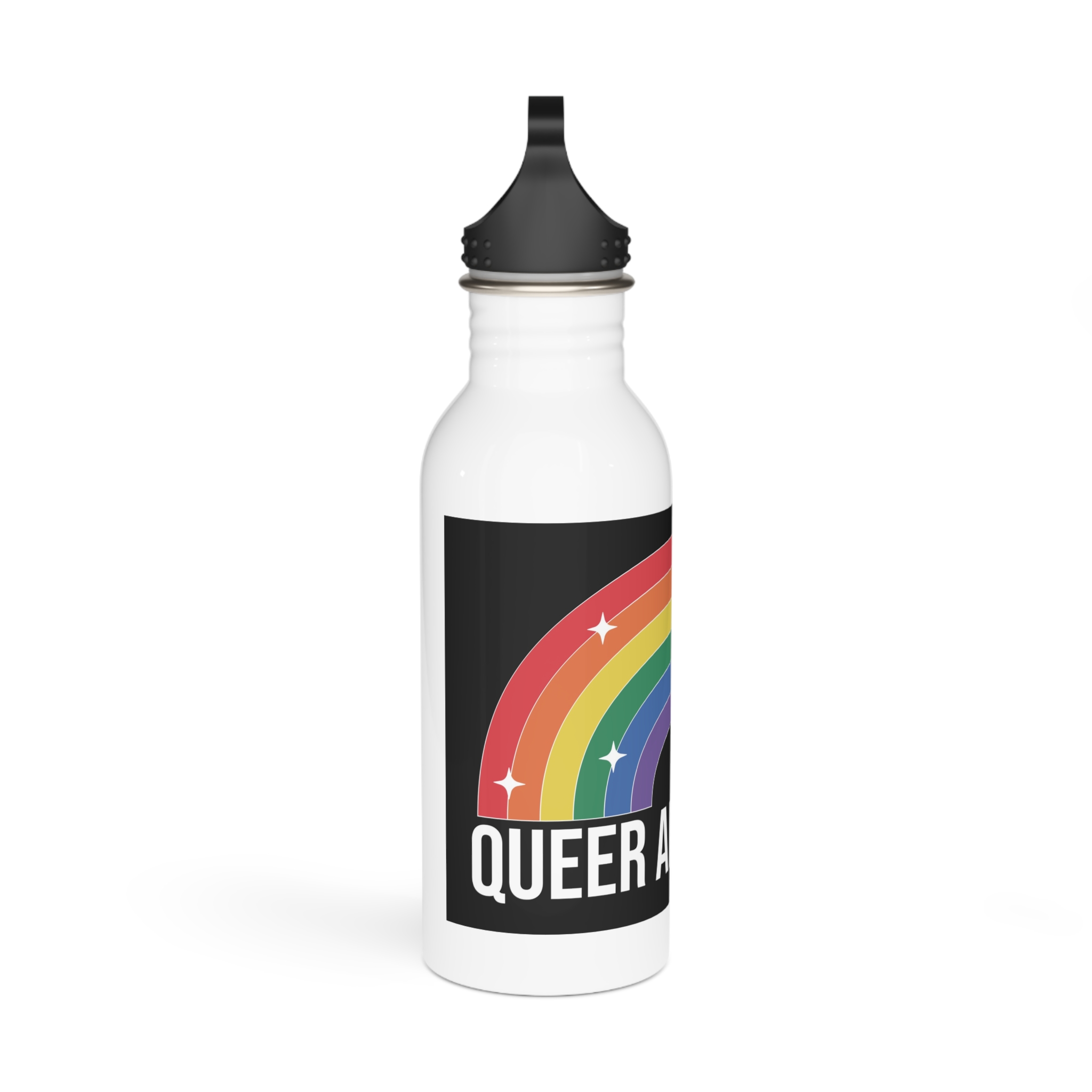 Pride Lgbtq Gay Typography Vector Tshirt Design(10) Stainless Steel Water Bottle - Image 2