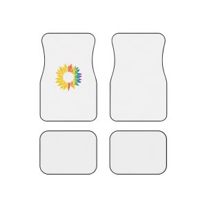 Sunflower Pride Gay Rainbow Tshirt Design Car Mats Set Of 4