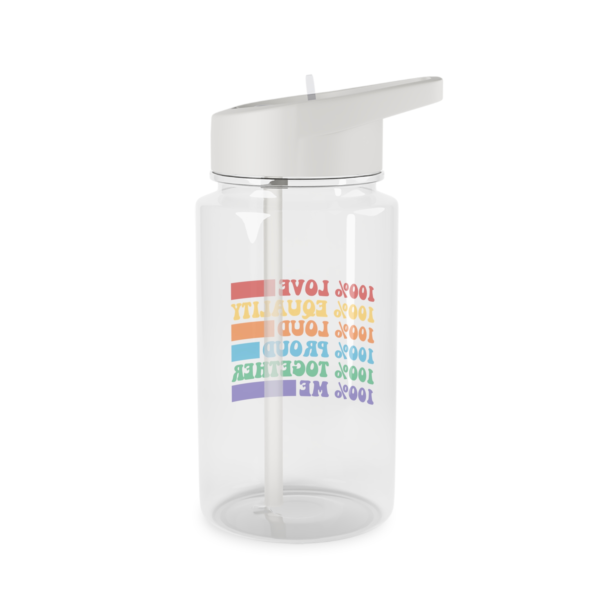 Pride Lgbt Gay Typography T Shirt Design Tritan Water Bottle - Image 2