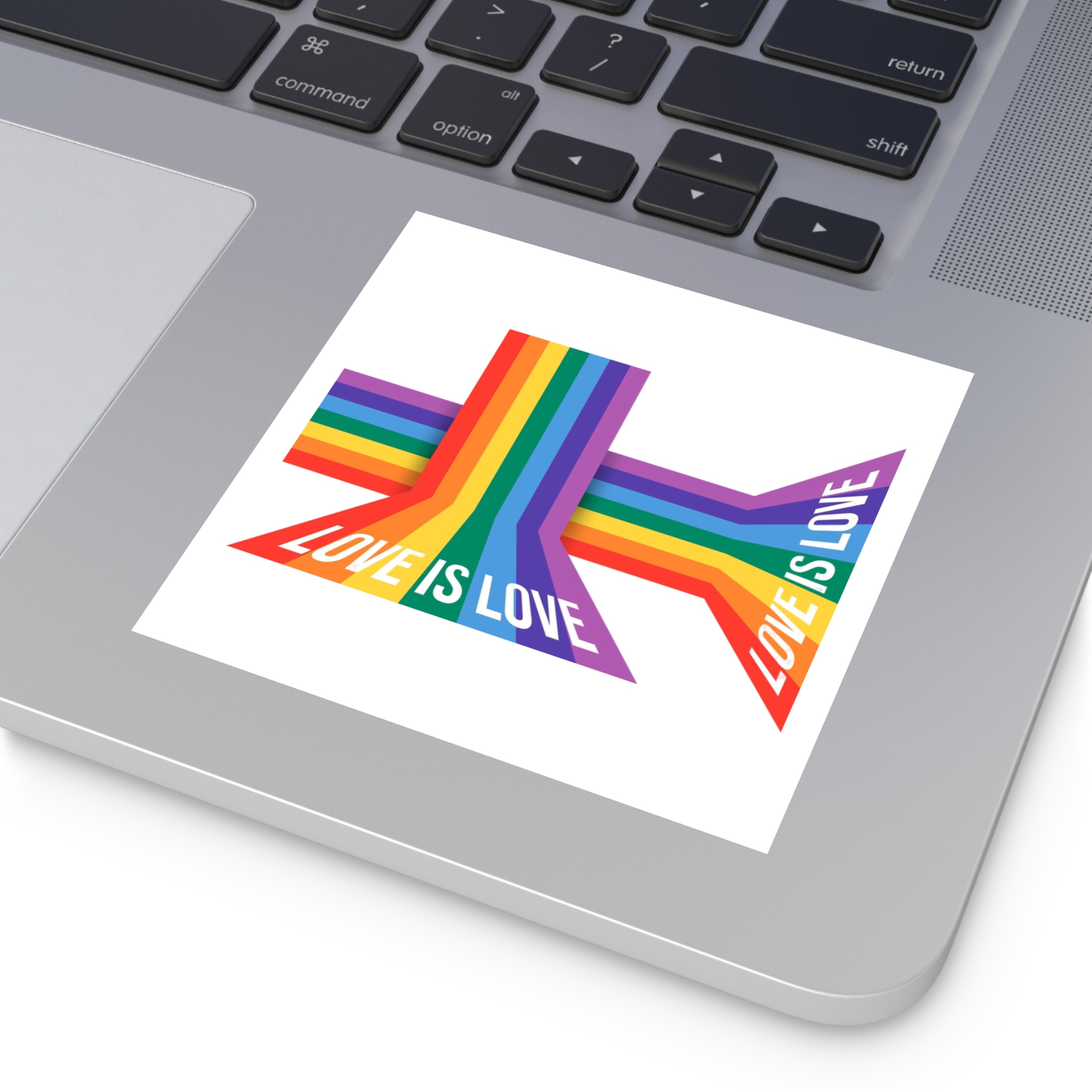 Pride Month Banner With Pride Lgbtq Rainbow Flag Vector Background Laminate Stickers Square - Image 23