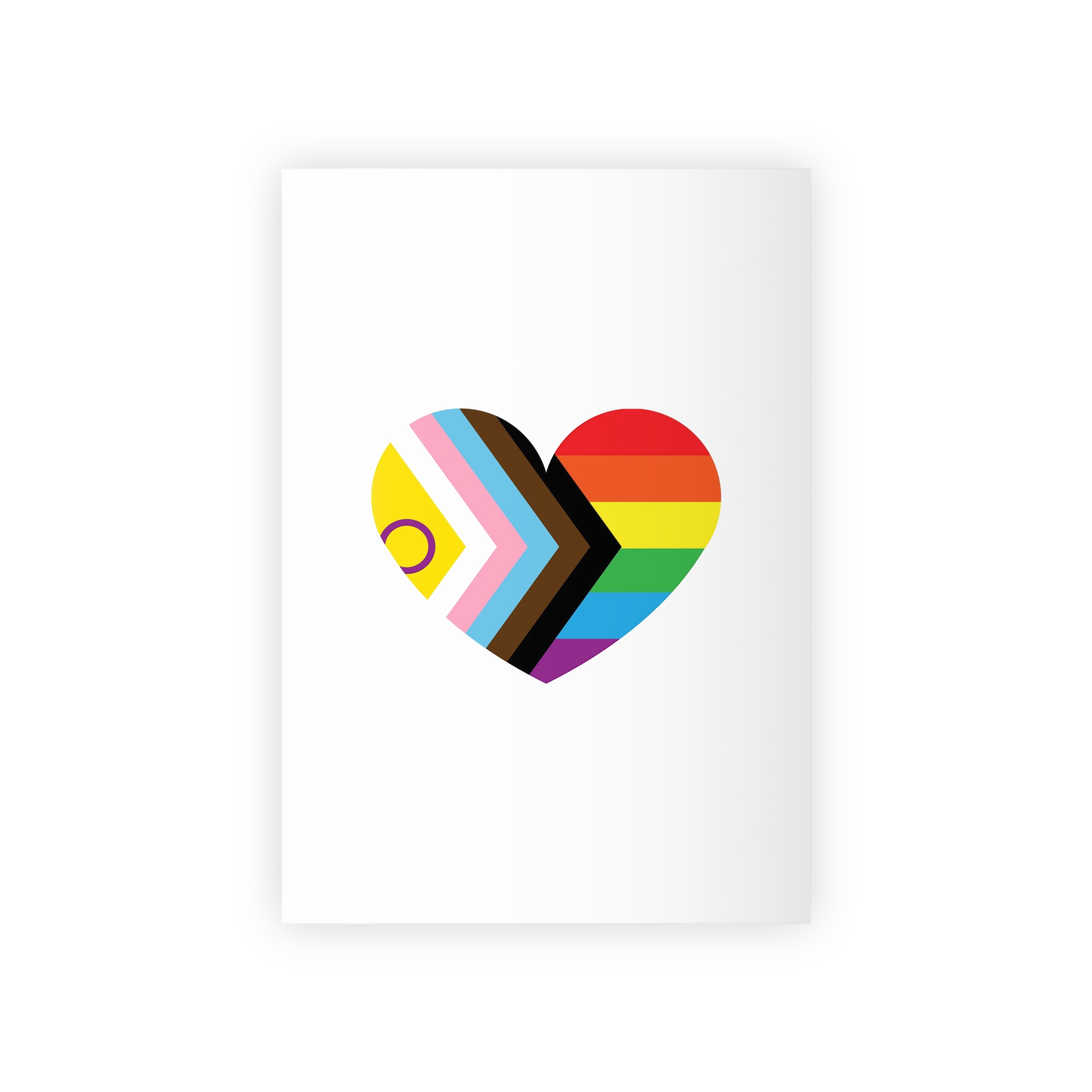 Inclusive Lgbtq Progress Pride Heart Symbol1 Gift Wrapping Paper Rolls 1pc