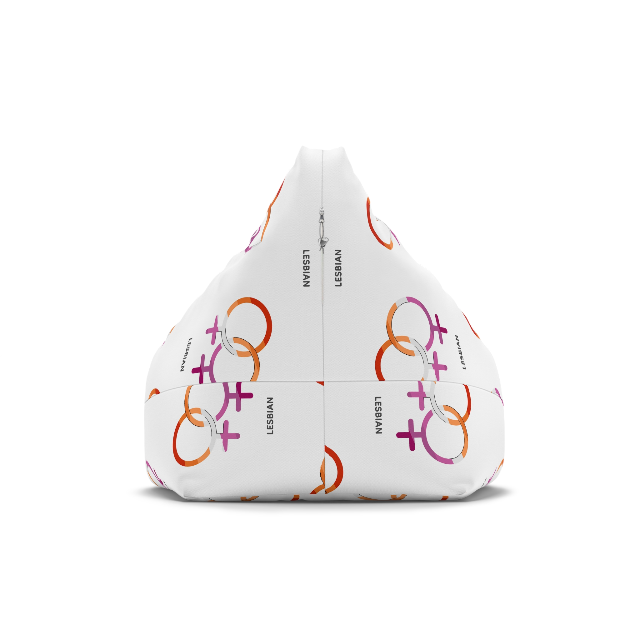 Lesbian Orientation Identity Symbol Bean Bag Chair Cover - Image 2