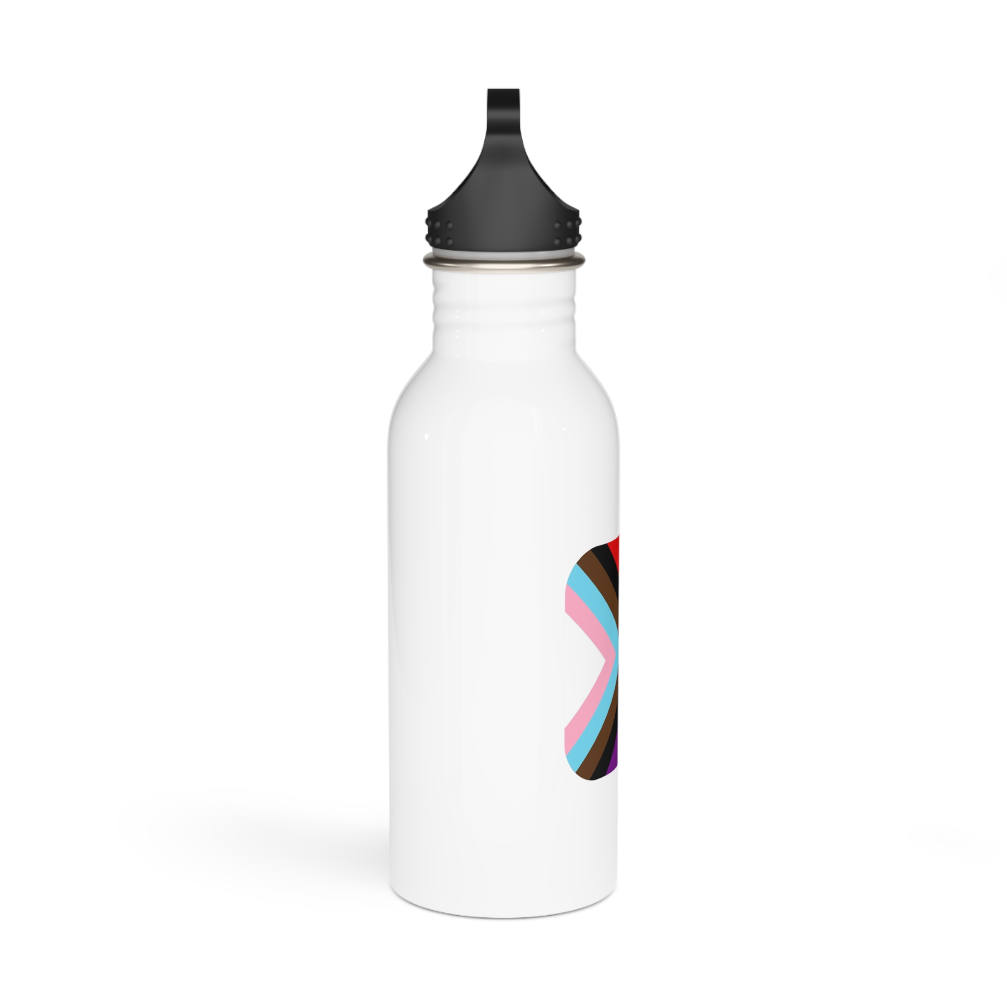 New Pride Flag Lgbtq Vector Illustartion Stainless Steel Water Bottle - Image 2