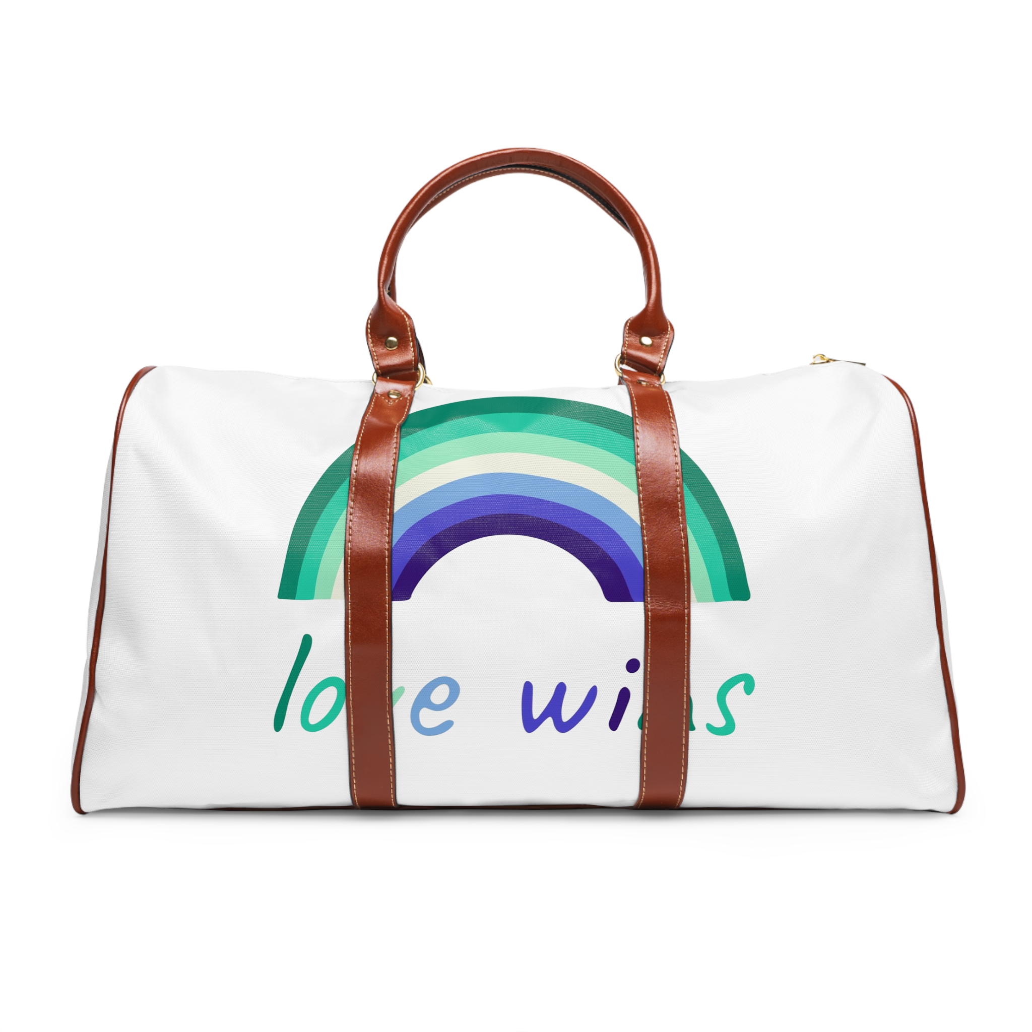 Colorful Rainbow Shape Gay Men Pride Flag Happy Pride Day Lgbtqia Community Pride Month Vector Hand Drawn Doodle Posters Stickers Logo Cards Waterproof Travel Bag