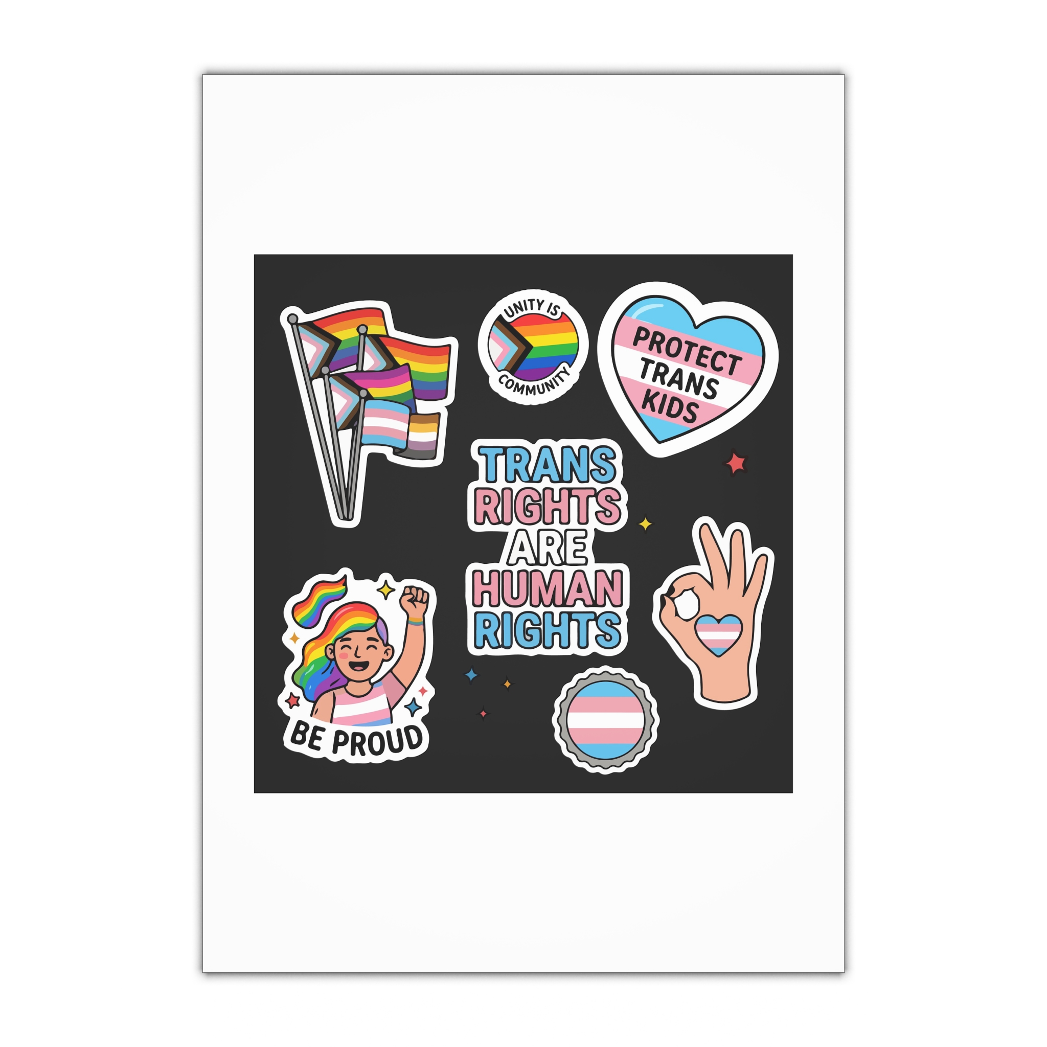 Lesbian Pride Design 33FA21 Gift Wrapping Paper Sheets 1pc