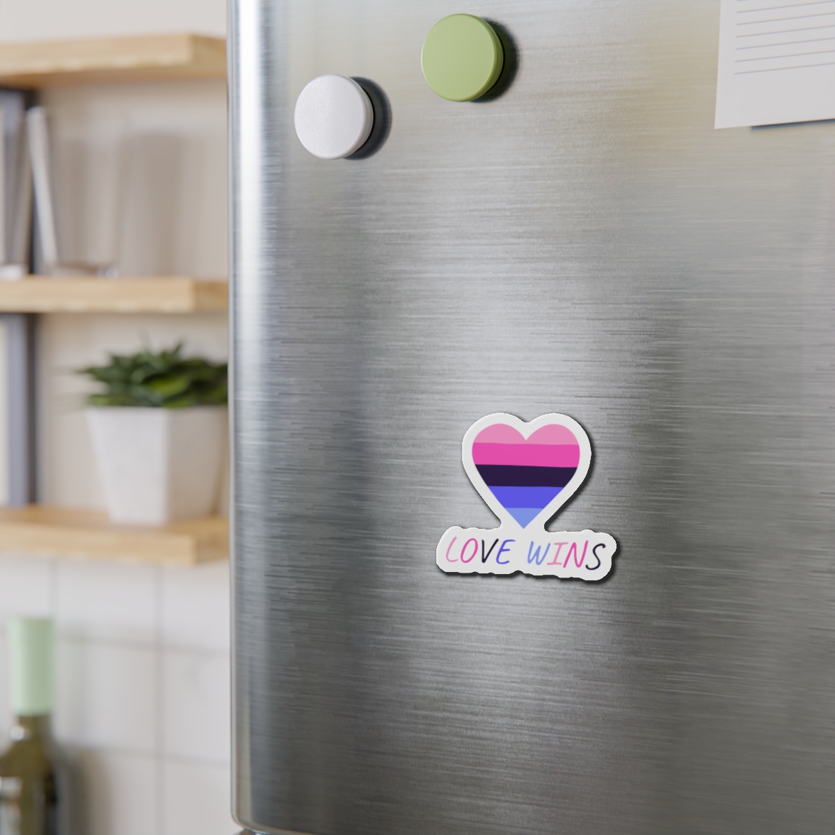 Colorful Heart Shape Omnisexual Pride Flag Happy Pride Day Lgbtqia Community Pride Month Vector Hand Drawn Doodle Posters Stickers Logo Cards Die Cut Magnets - Image 6