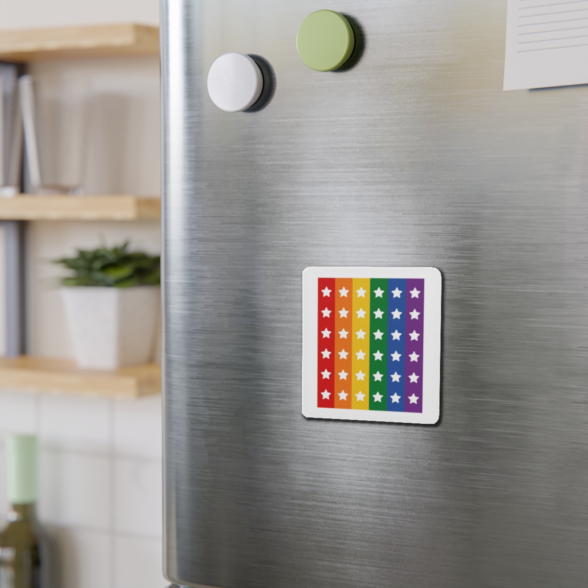 Lgbt Pride Month June Lesbian Gay Bisexual Transgender Lgbtq Flag Rainbow Vector(3) (1) Die Cut Magnets - Image 6