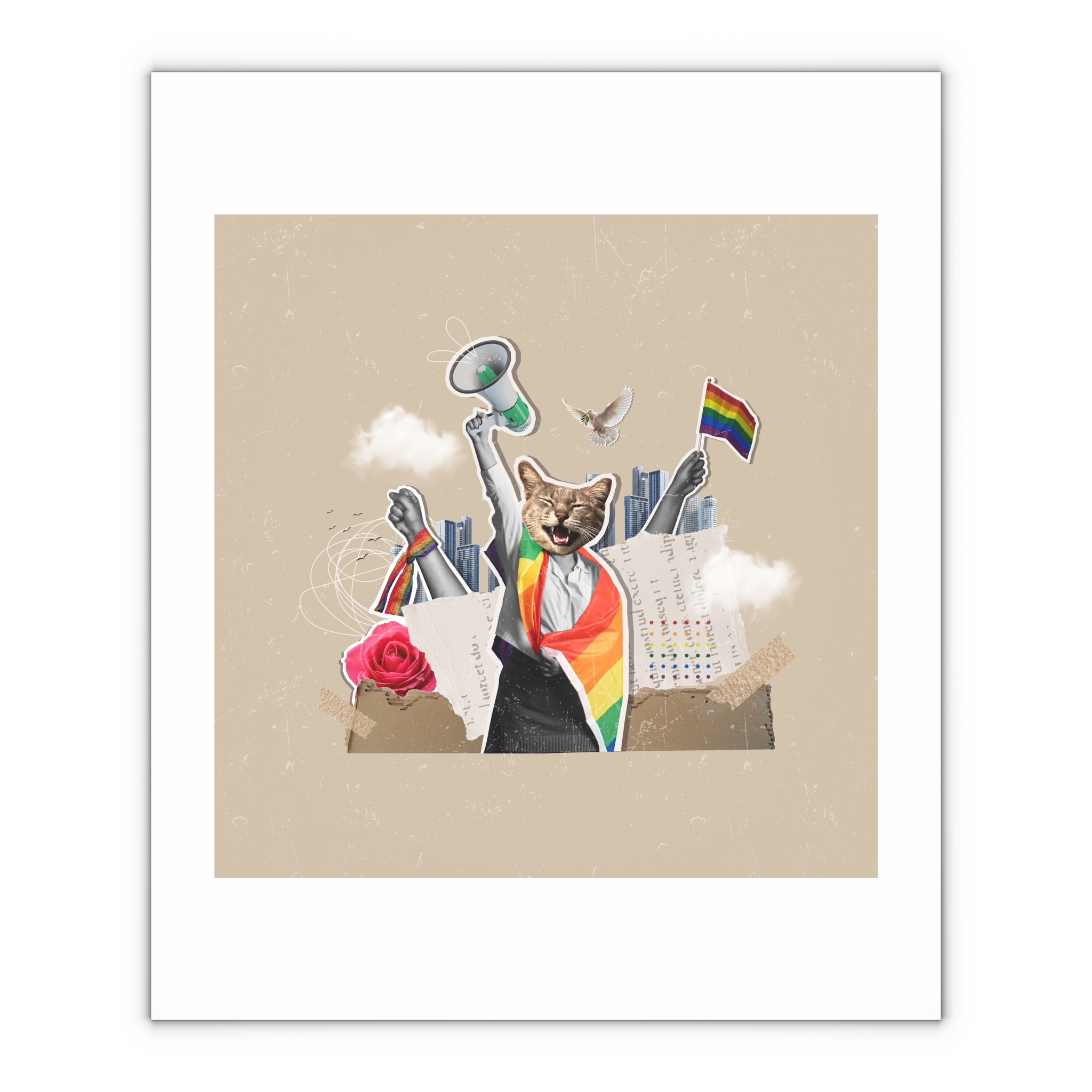 Lesbian Pride Design 5F982B Gift Wrapping Paper Sheets 1pc - Image 4