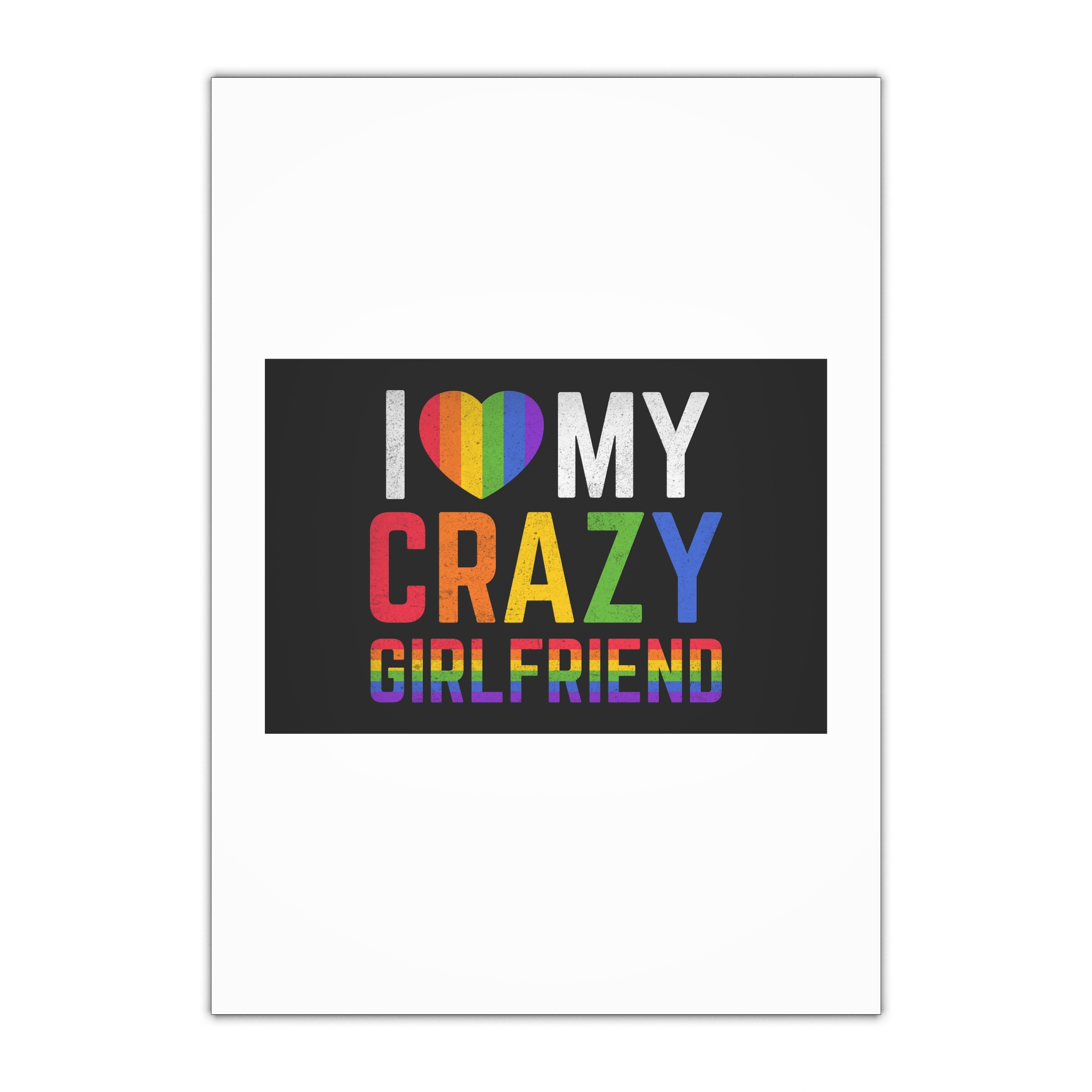 Pride Gay Rainbow Typography Vector Premium T Shirt(5) Gift Wrapping Paper Sheets 1pc