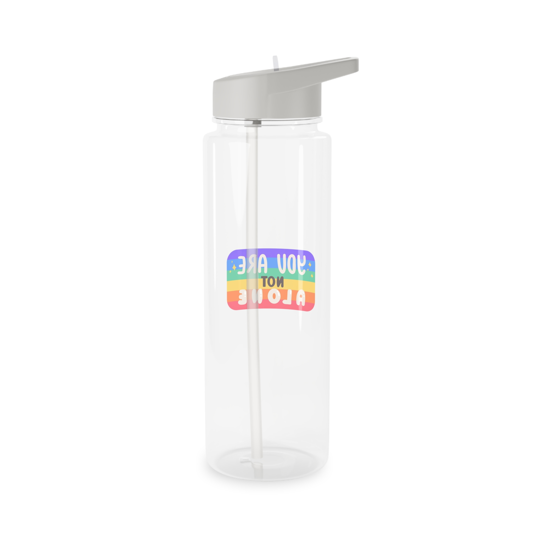 Lgbt Sticker Pack White Background Lgbtq Set Symbol Lgbt Pride Community Rainbow Elements Vector Hand Draw Illustration Hand Drawn Lettering (2) Tritan Water Bottle - Image 6