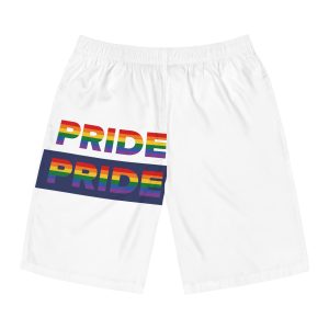 Lgbt Pride Month June Lesbian Gay Bisexual Transgender Lgbtq Flag Rainbow Vector(3) Mens Board Shorts Aop
