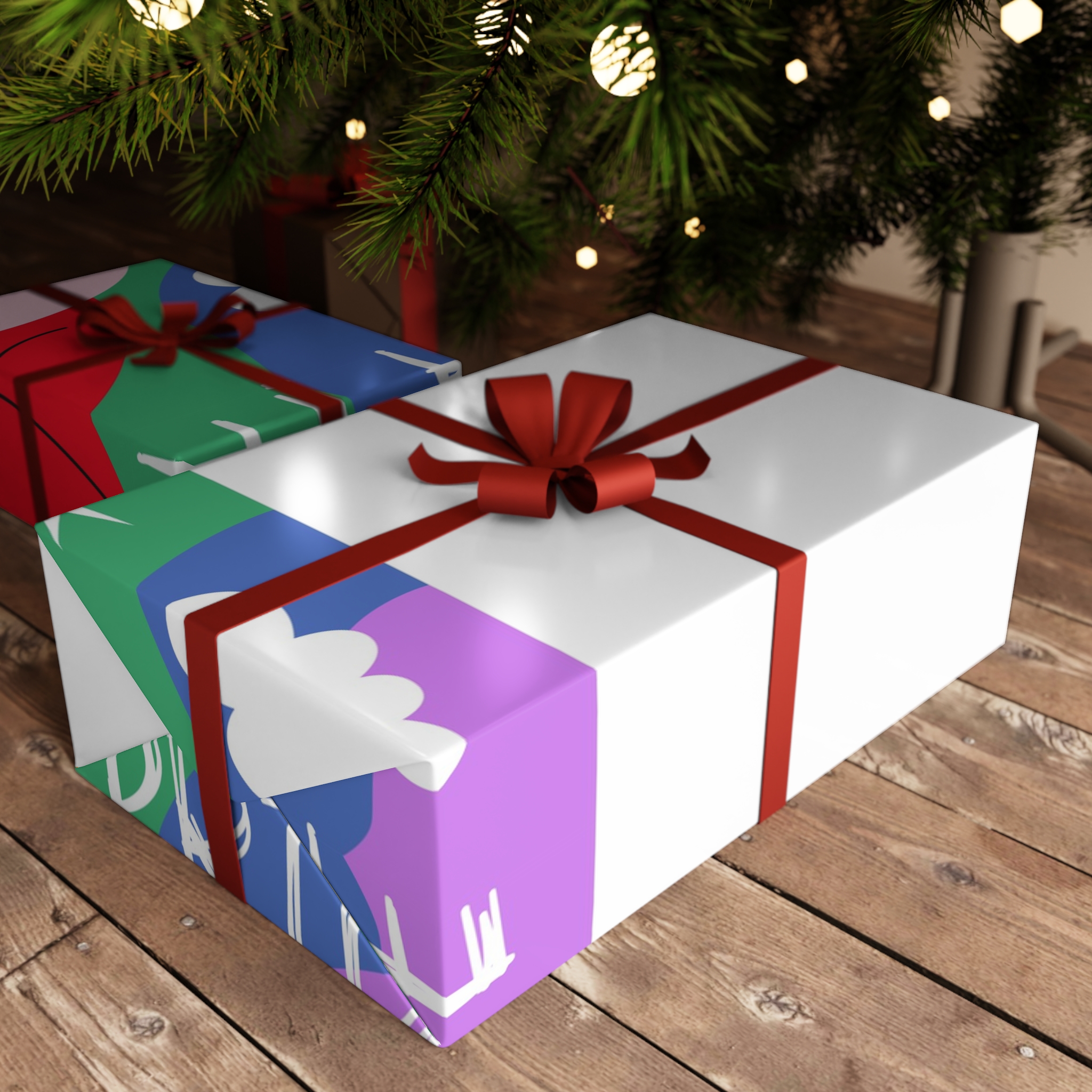 Lgbt Festive Cartoon Groovy Banner Retro 90s Style Love Freedom Concept Gift Wrapping Paper Sheets 1pc - Image 6