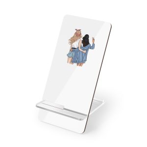 Friends Stand With Their Backs Mobile Display Stand For Smartphones