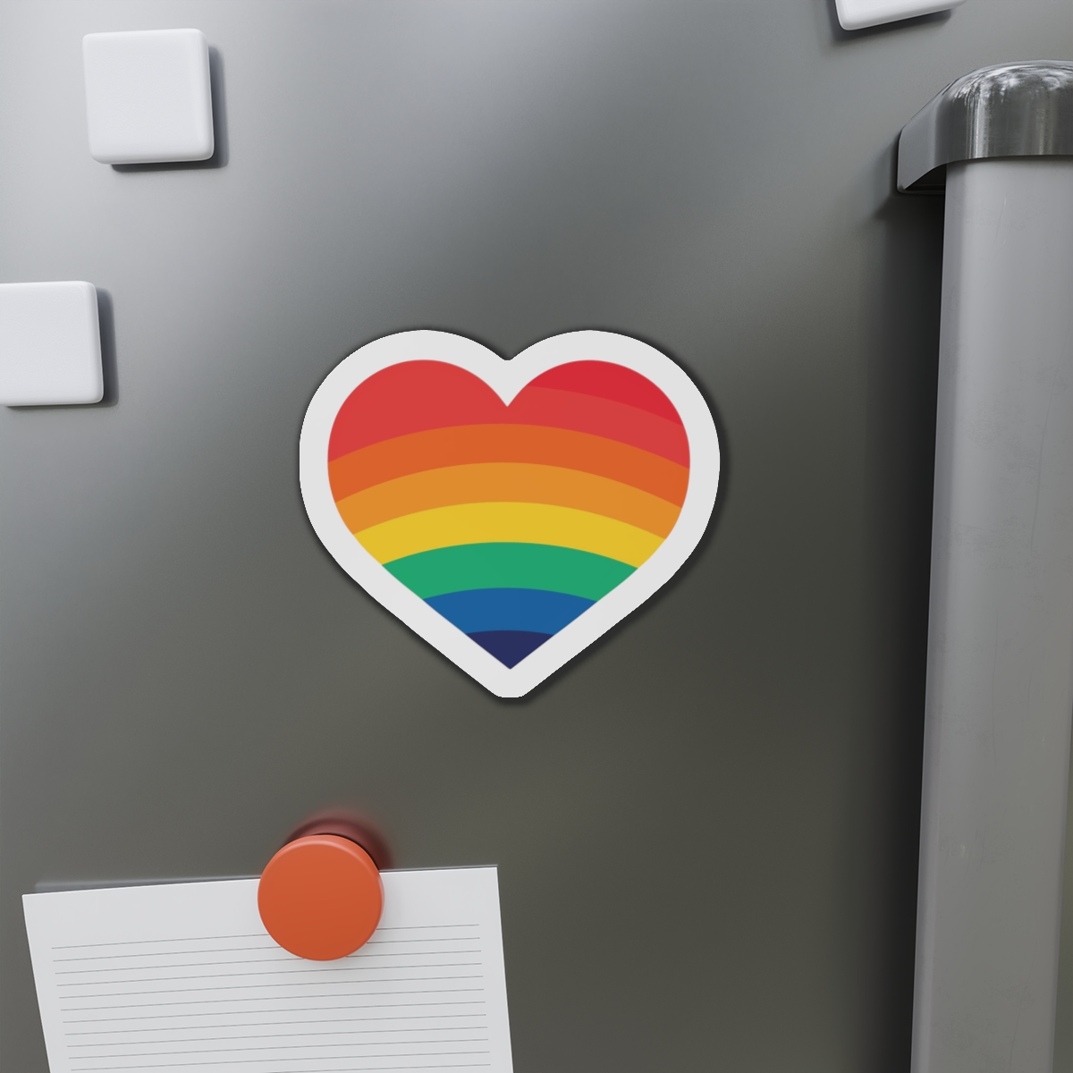Pride Day Month Lgbt Heart With Rainbow Colors Die Cut Magnets - Image 14