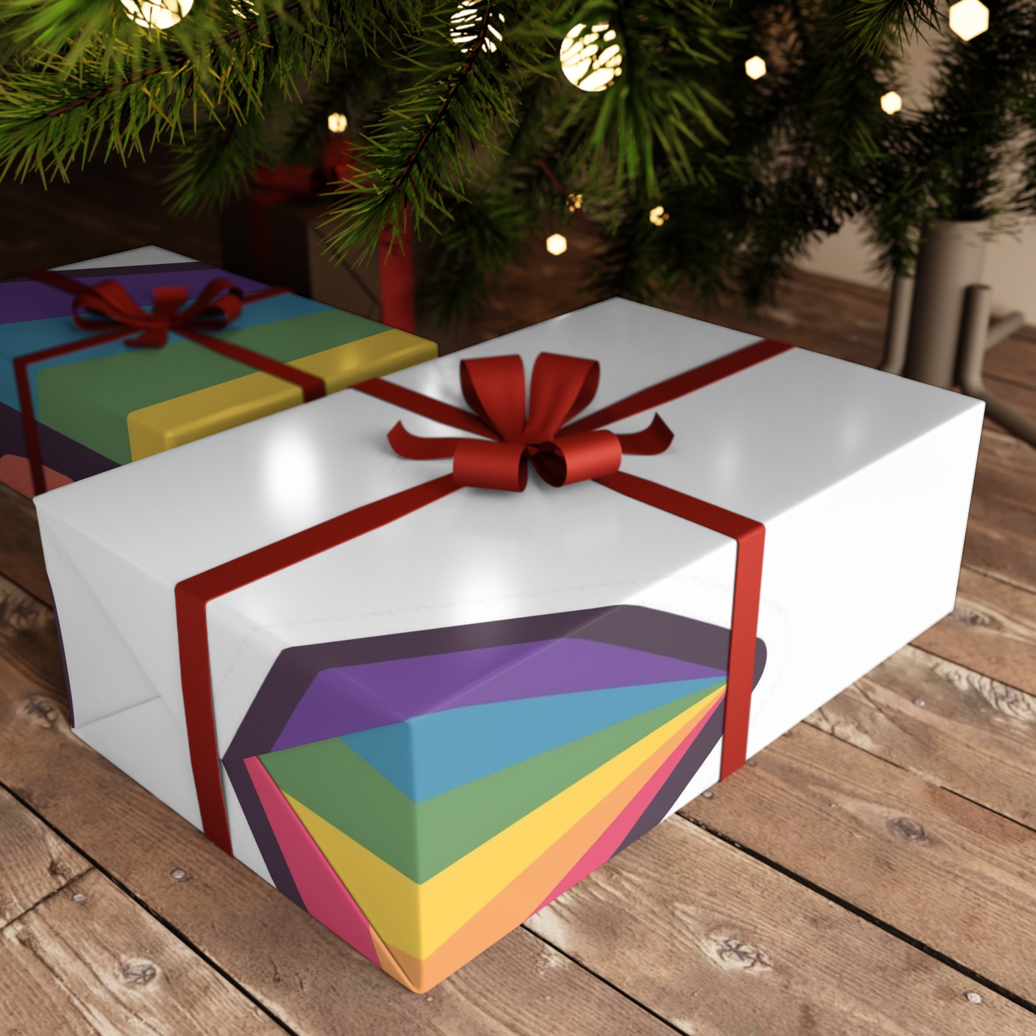 Pride With Rainbow Gift Wrapping Paper Sheets 1pc - Image 6