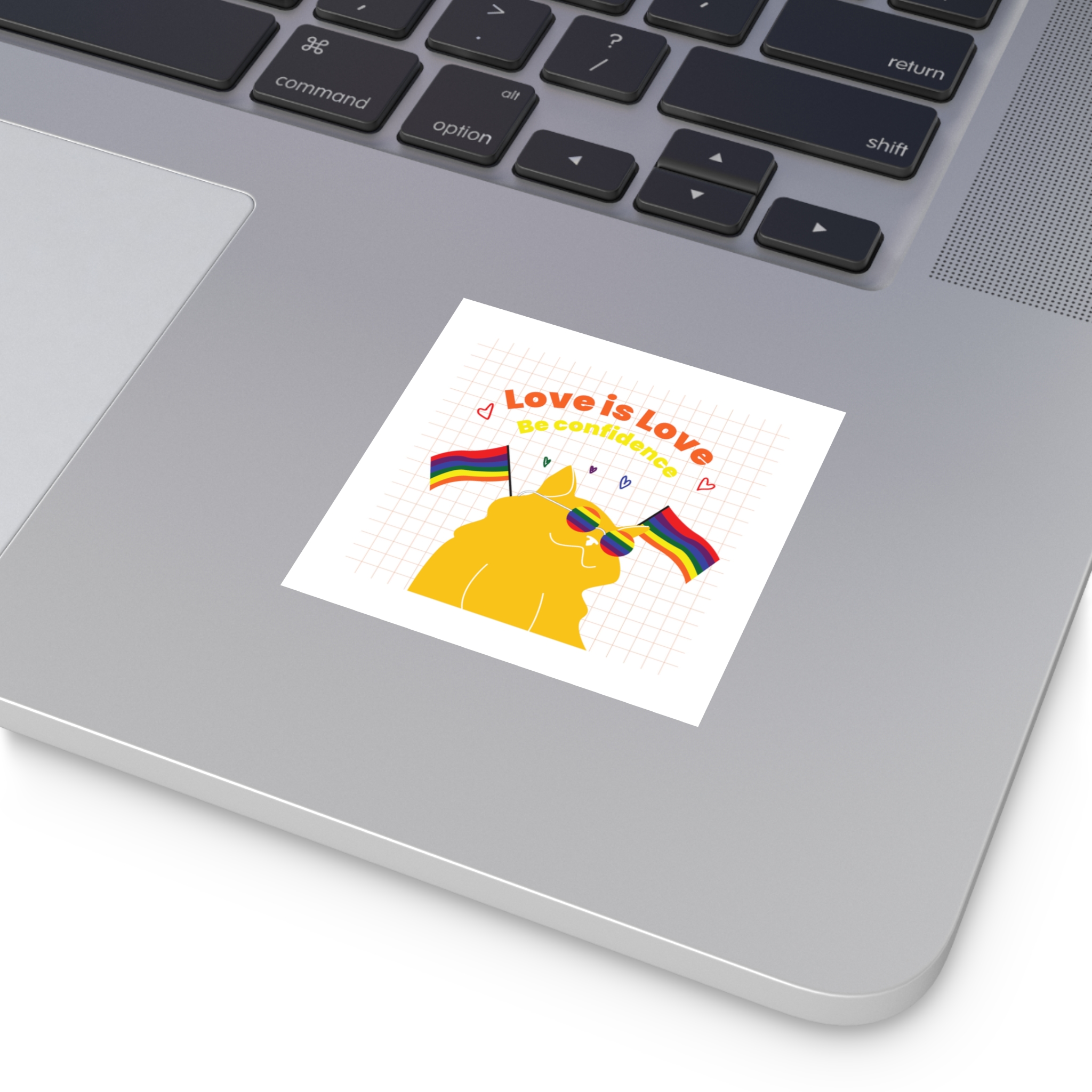 Pride Month Flat Design Illustration Laminate Stickers Square - Image 3