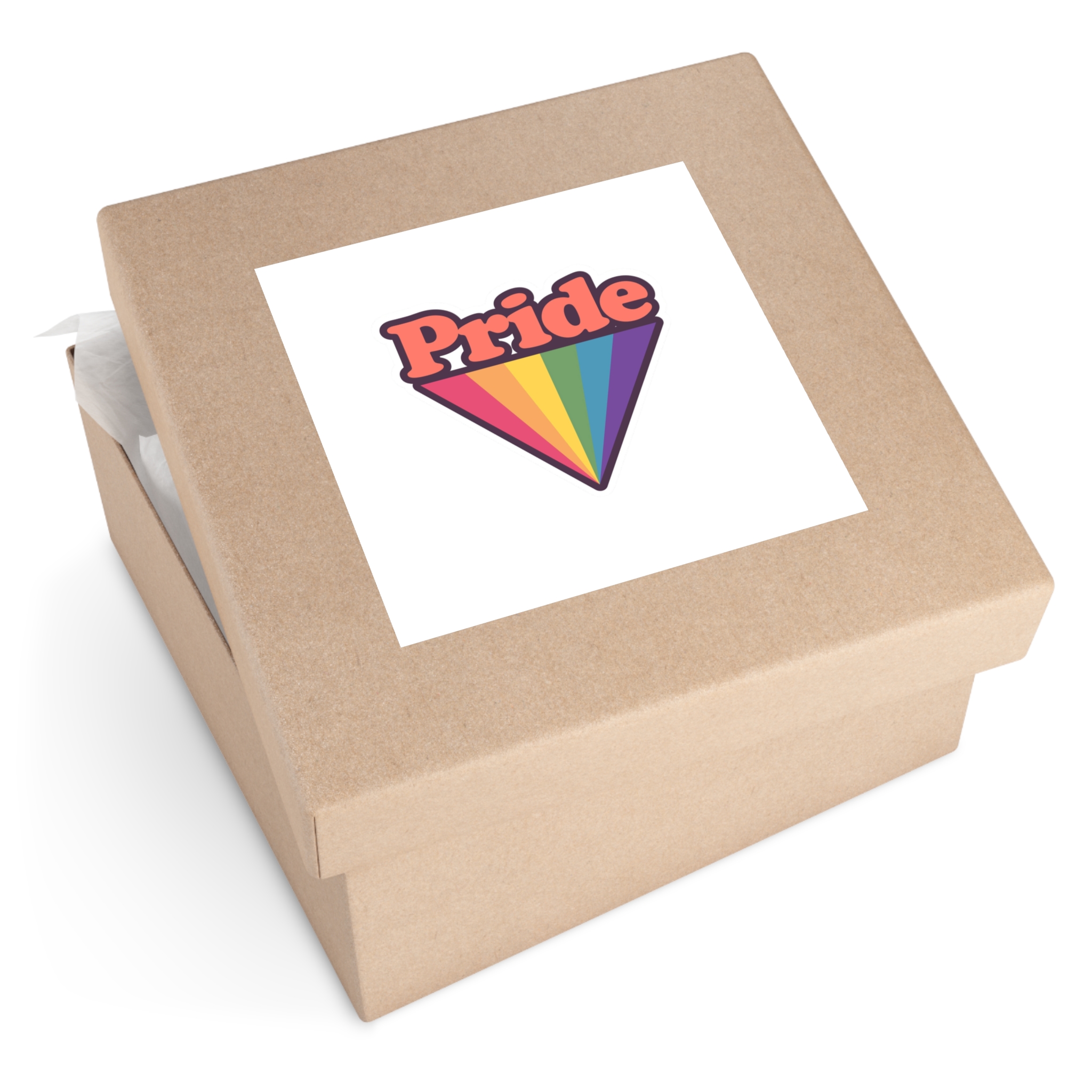Pride With Rainbow (1) Laminate Stickers Square - Image 59