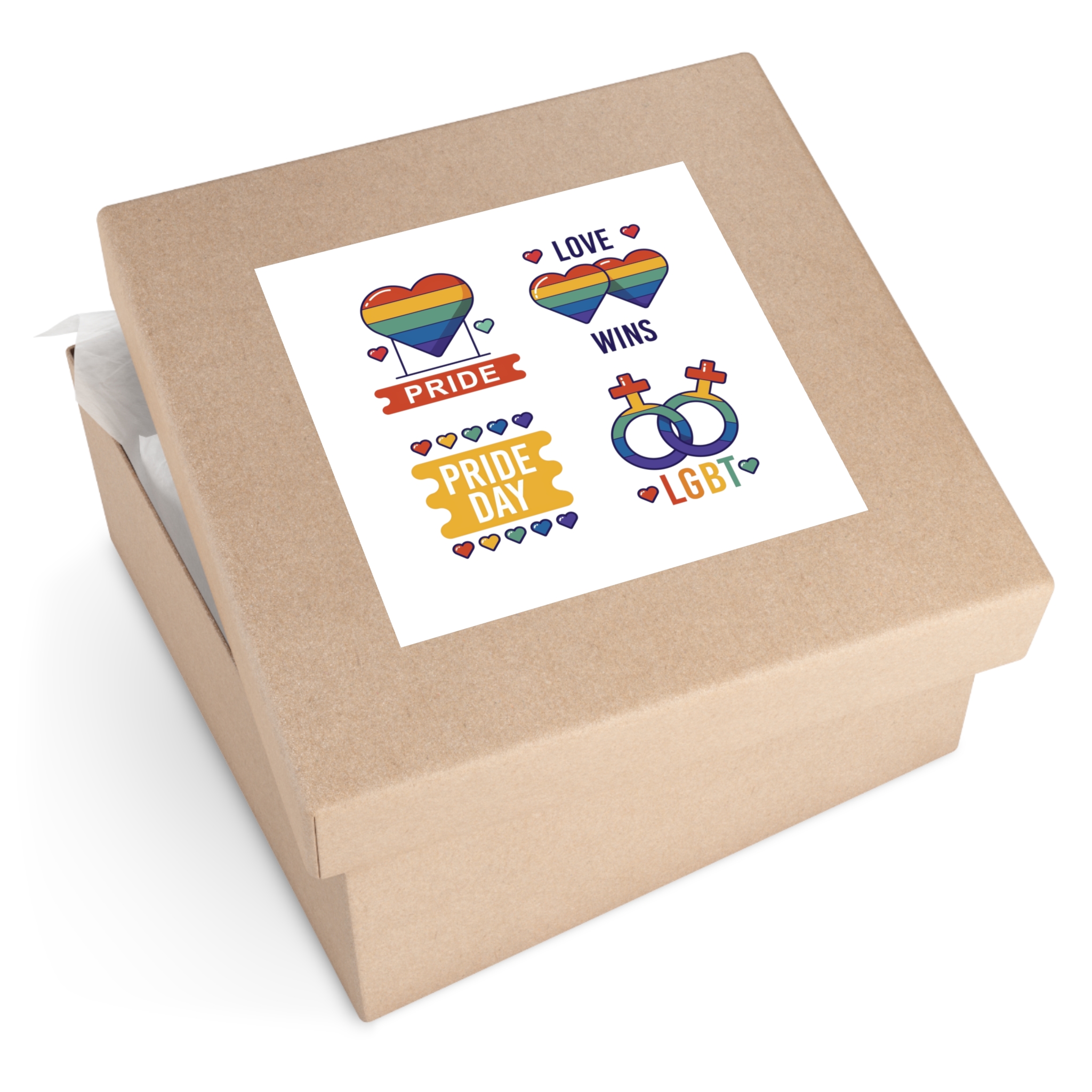 Pride Day Label Collection Concept Laminate Stickers Square - Image 51
