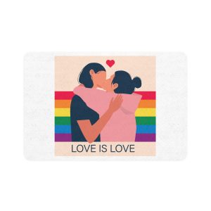 Couple Leasbians Pet Food Mat 12x18