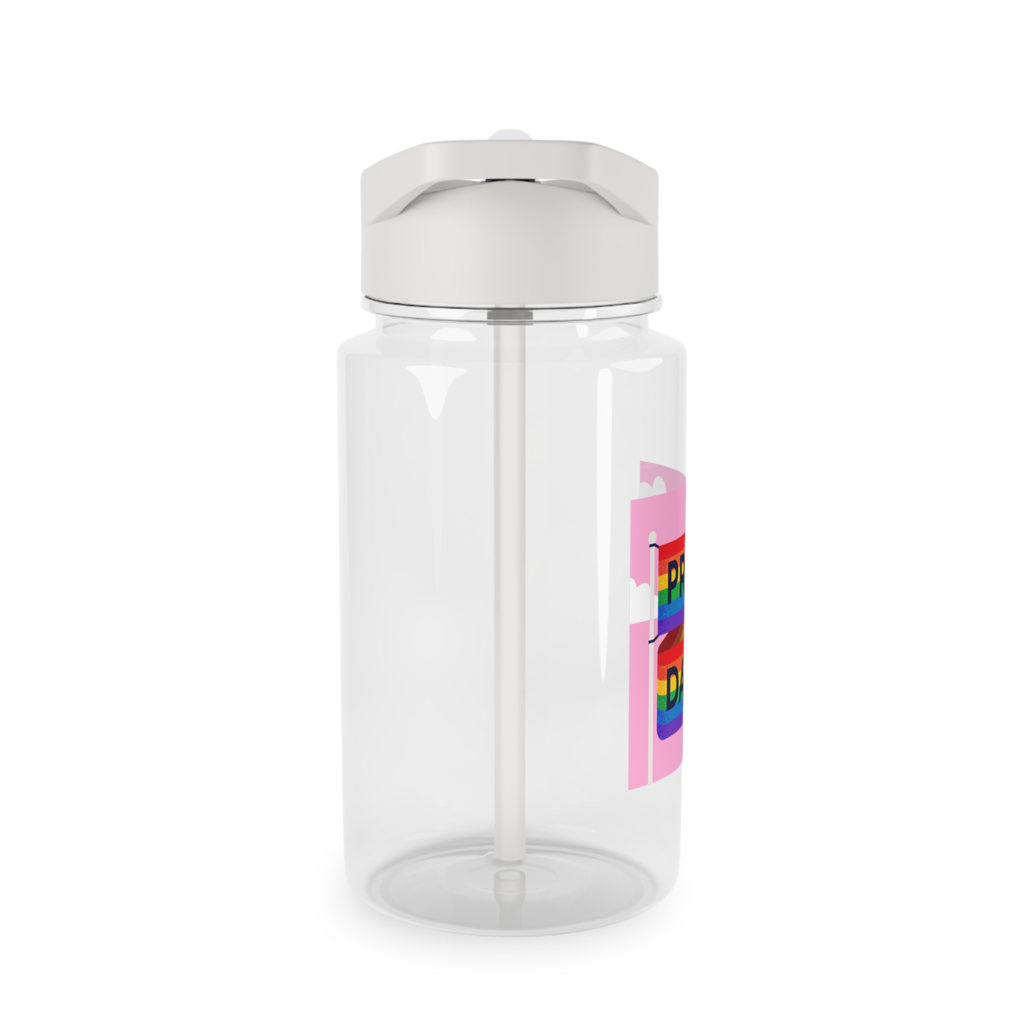 Pride Day Flag Illustration Tritan Water Bottle - Image 4