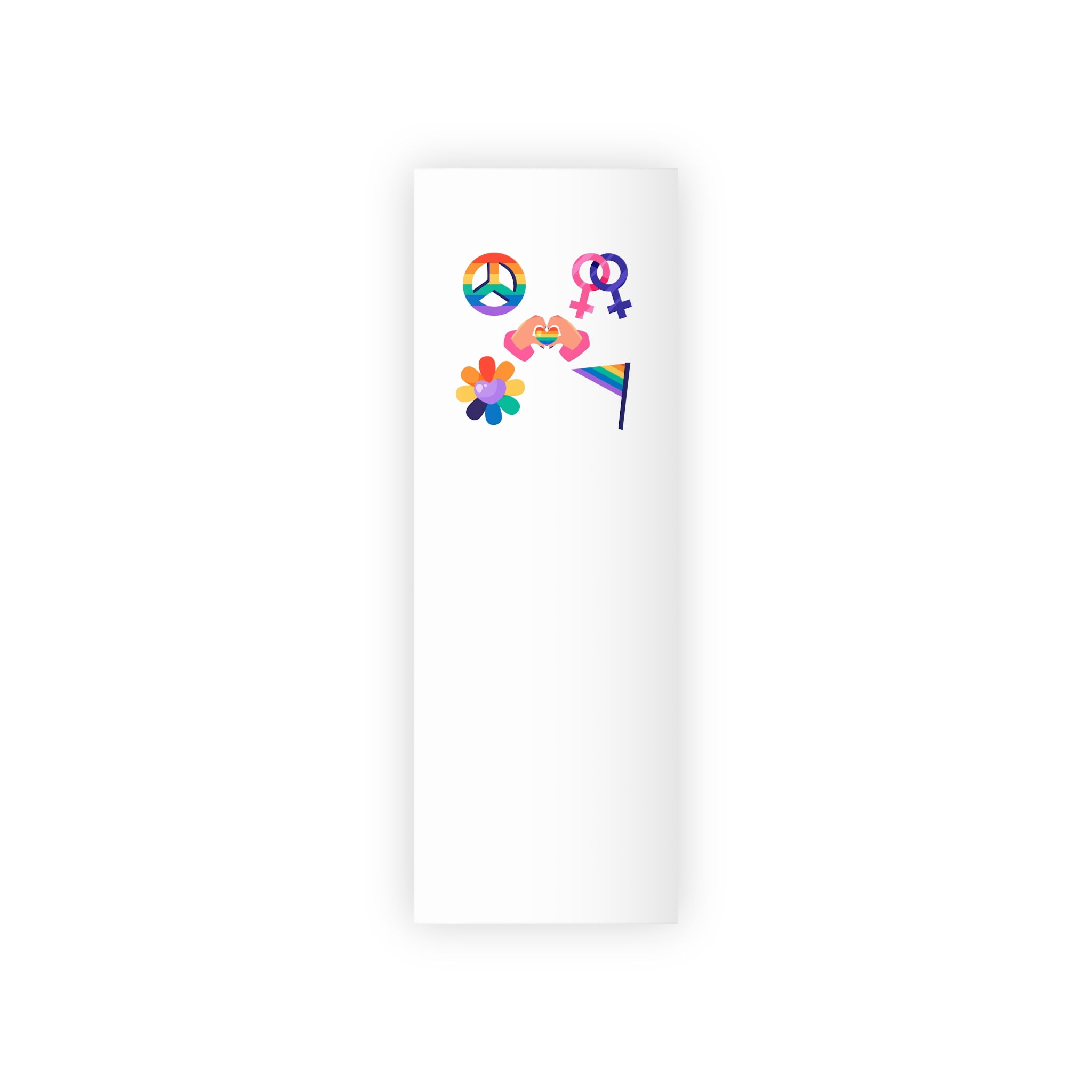 Flat Design Elements Collection Pride Month Celebration(1) Gift Wrapping Paper Rolls 1pc - Image 5