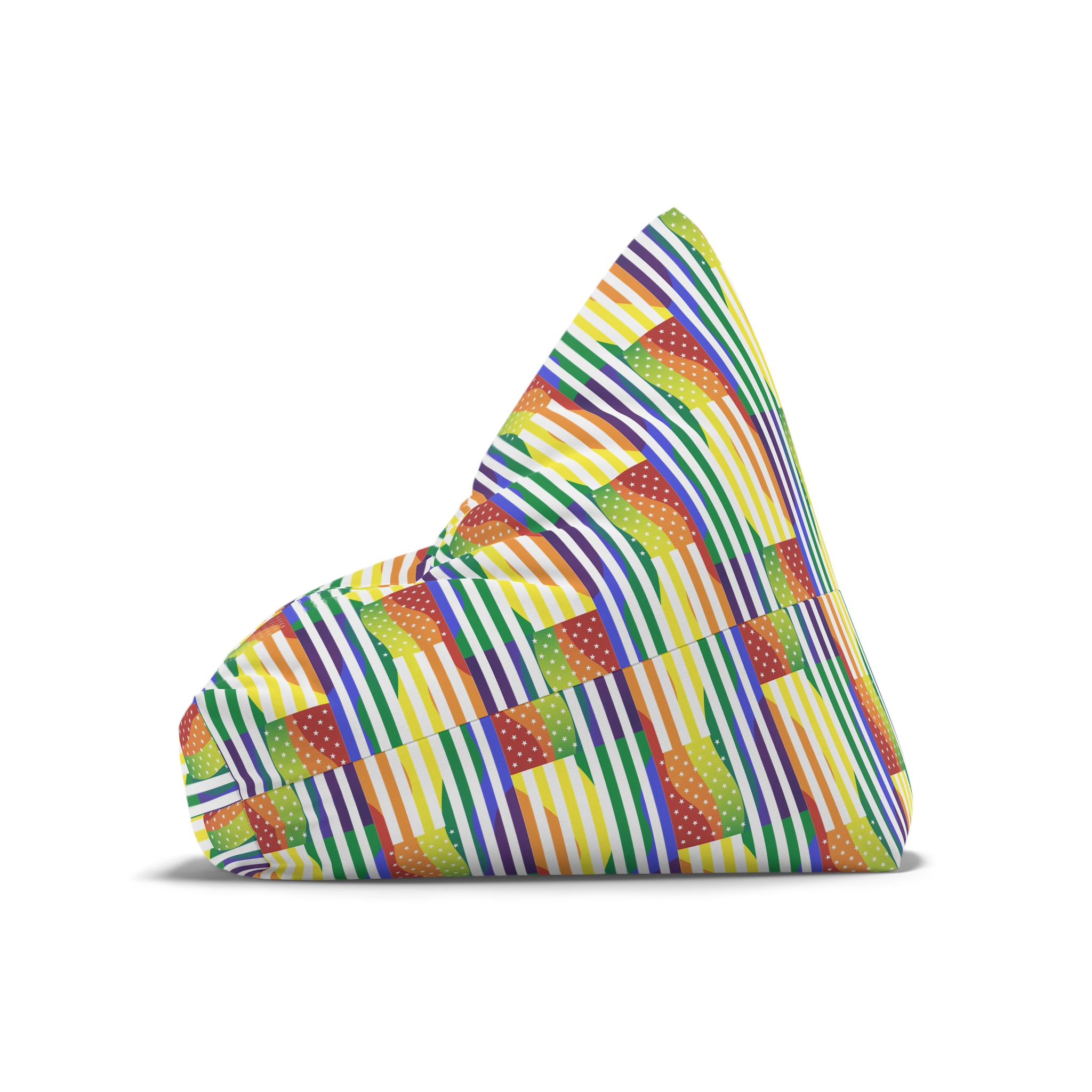 Pride Month America Concept Us Pride Month Flag Bean Bag Chair Cover - Image 8