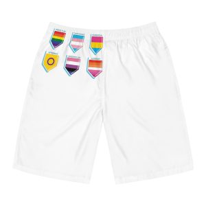 Flat Pride Month Lgbt Flags Collection Mens Board Shorts Aop