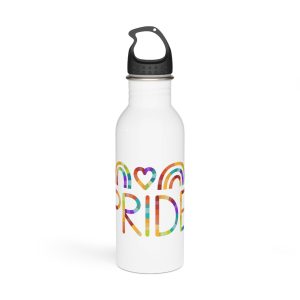 Vibrant Pride Celebration Poster Stainless Steel Water Bottle