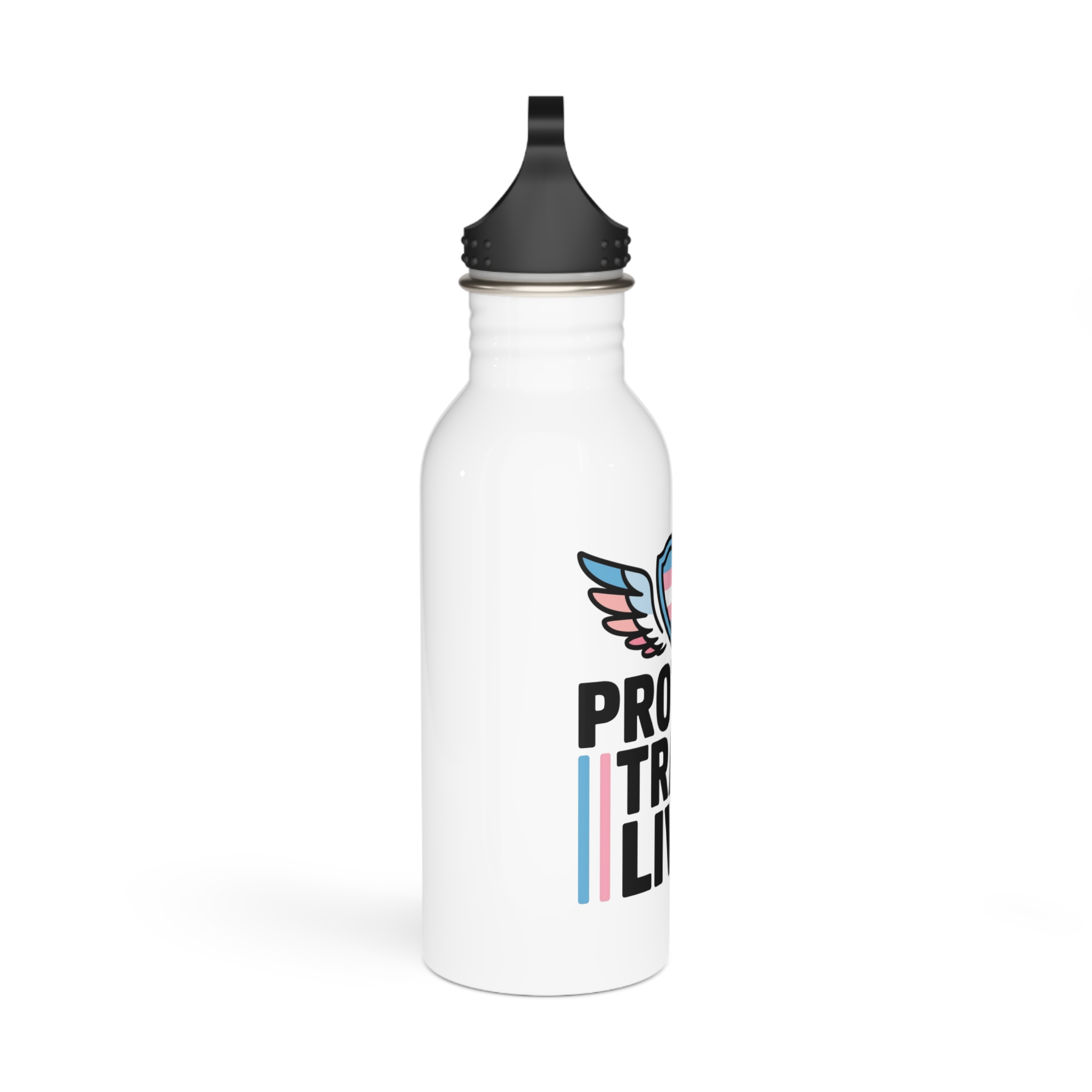 Protect Trans Lives T Shirt Design Isolated White Background 2 Stainless Steel Water Bottle - Image 2