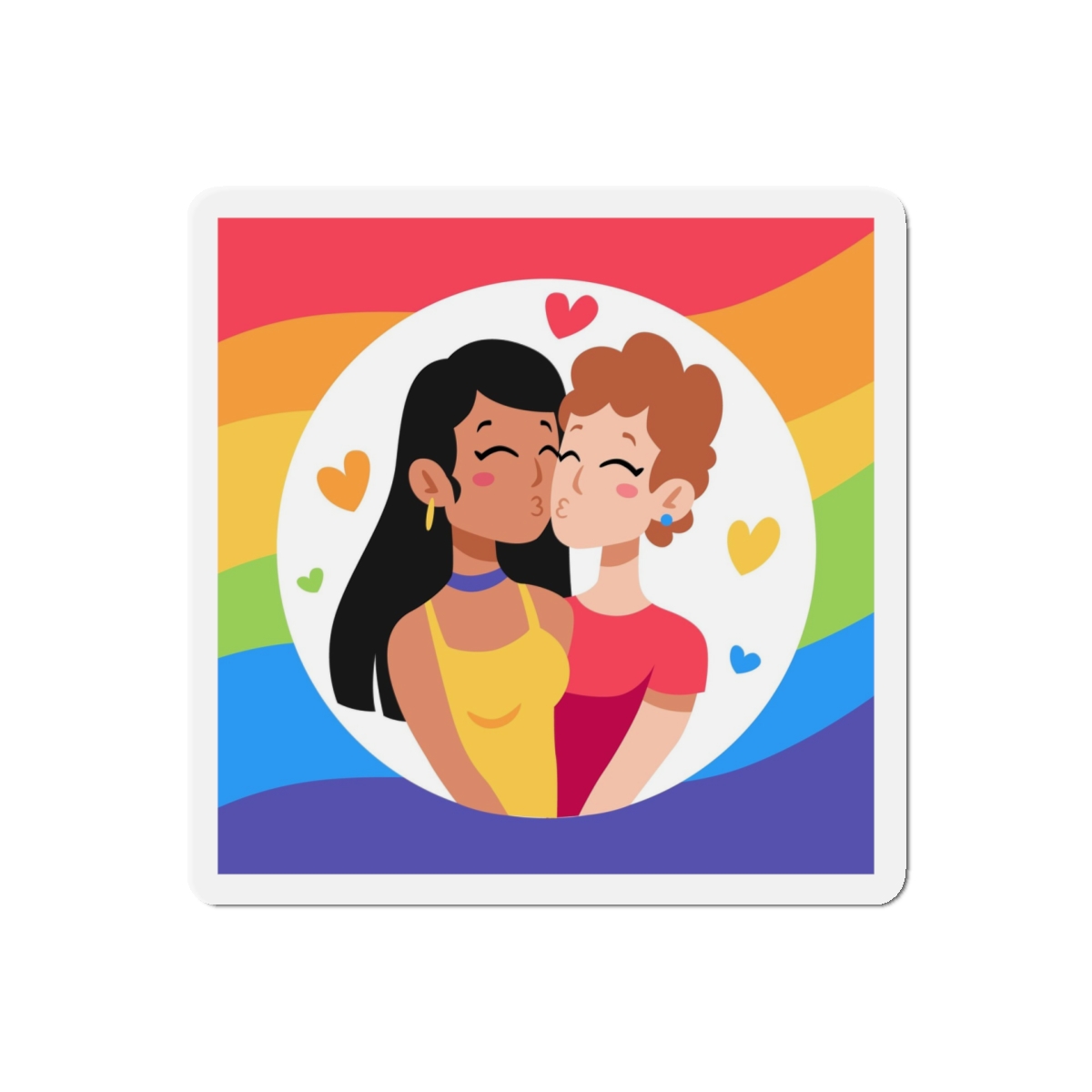 Lesbian Pride Design EF902A Die Cut Magnets - Image 10