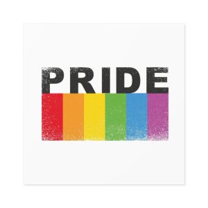 Pride Banner Laminate Stickers Square