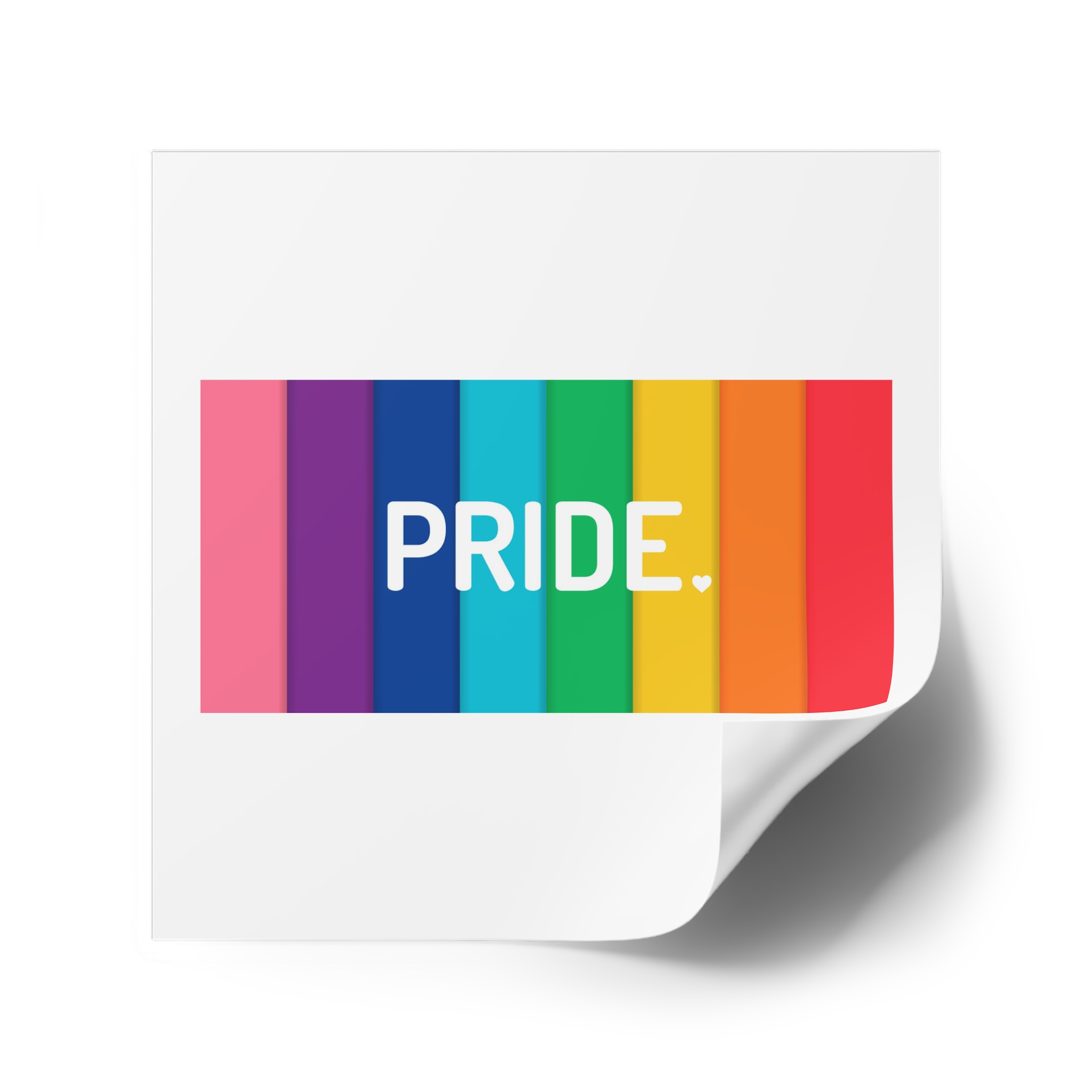Rainbow Colored Background With Pride Concept Pride Month Laminate Stickers Square - Image 38