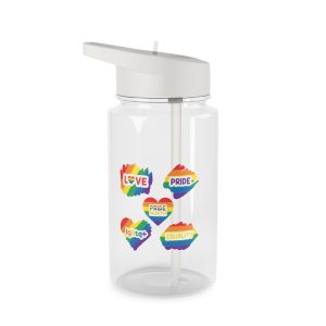Pride Month Stickers Rainbow Lgbtq Flag Love Equality Tritan Water Bottle