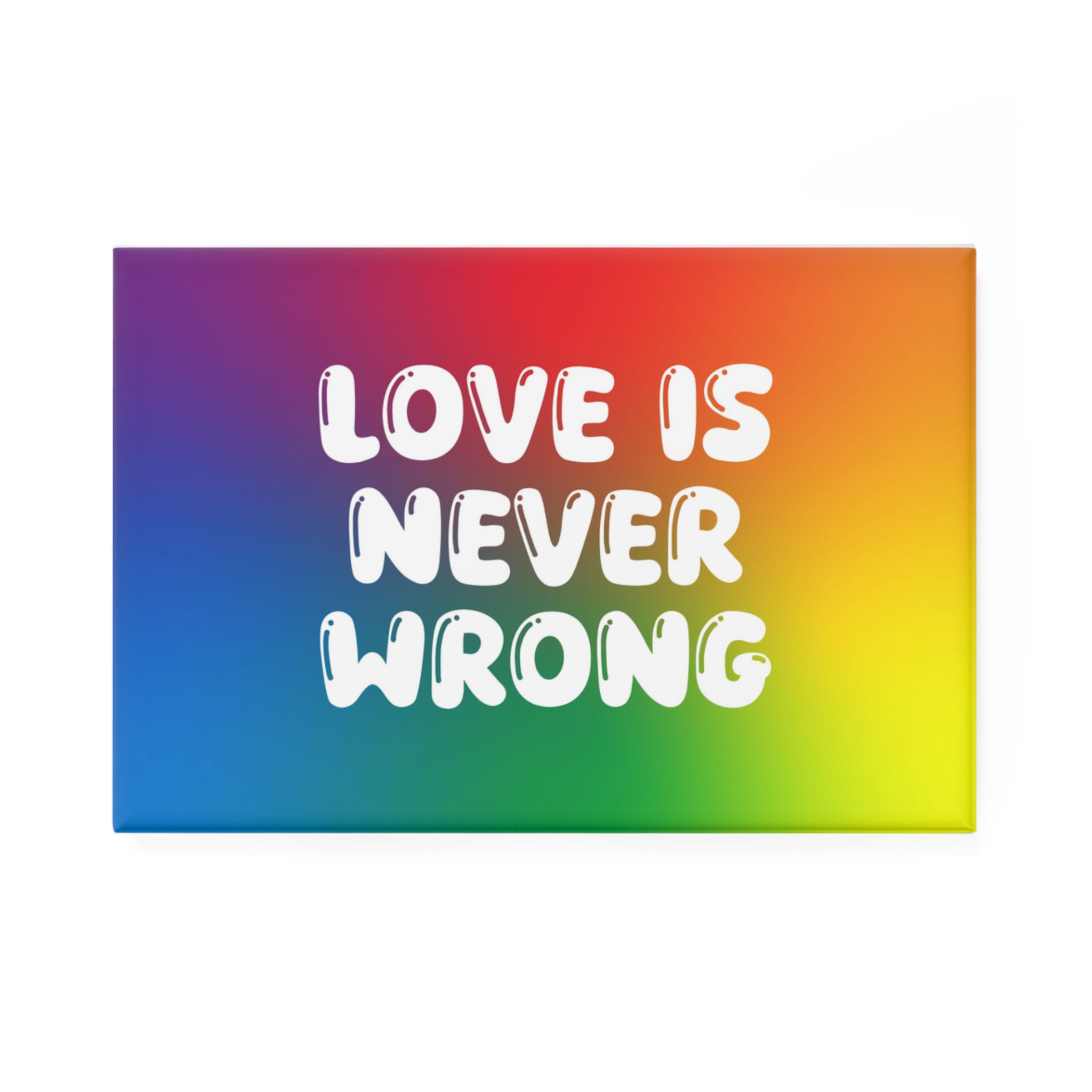 Horizontal Pride Month Vector Background Rainbow Colors Quote Typography Poster Banner Button Magnet Rectangle 1 And 10 Pcs - Image 5