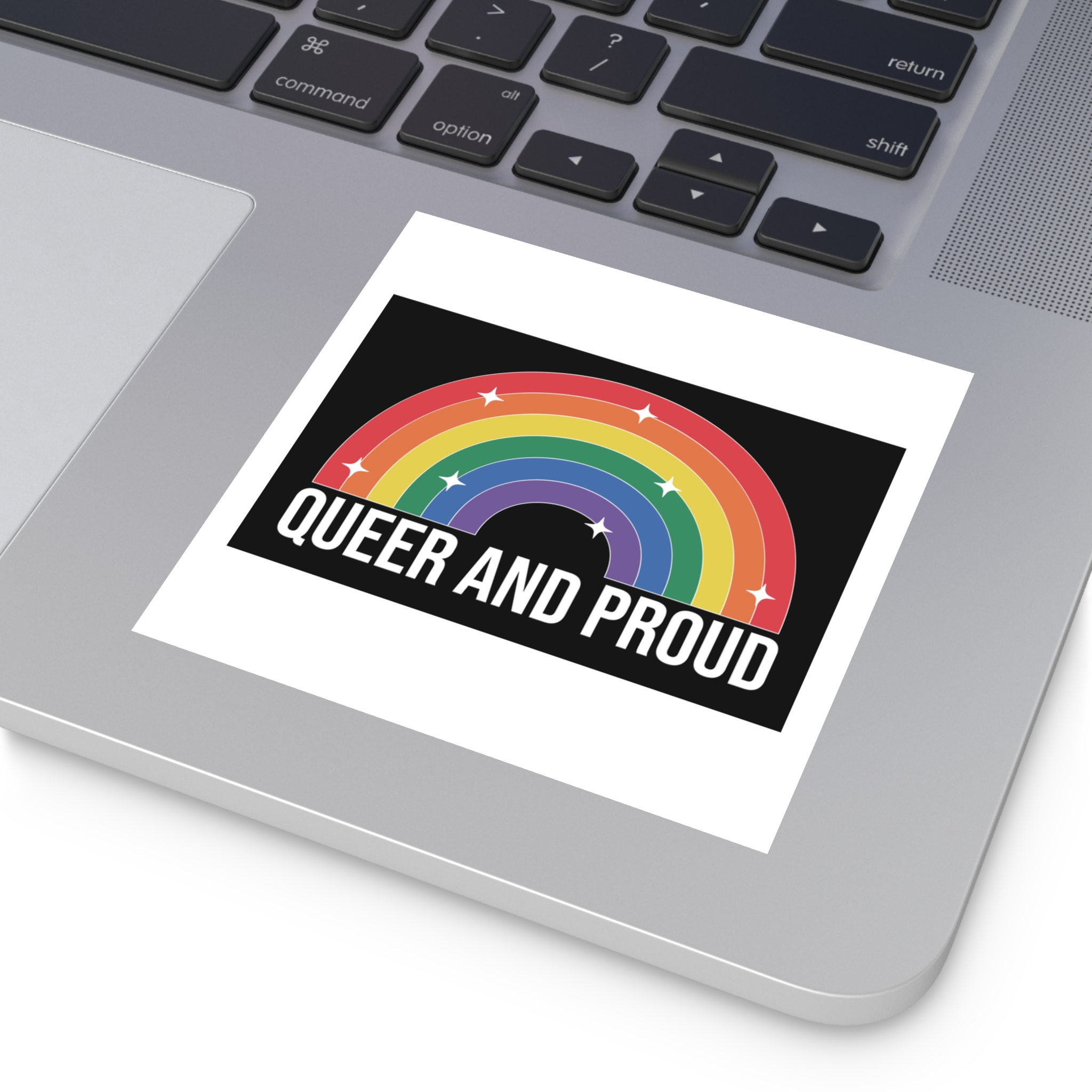 Pride Lgbtq Gay Typography Vector Tshirt Design(3) Laminate Stickers Square - Image 27