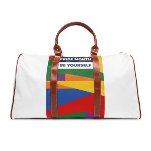Lgbt Pride Month June Lesbian Gay Bisexual Transgender Lgbtq Flag Rainbow Vector(2) Waterproof Travel Bag