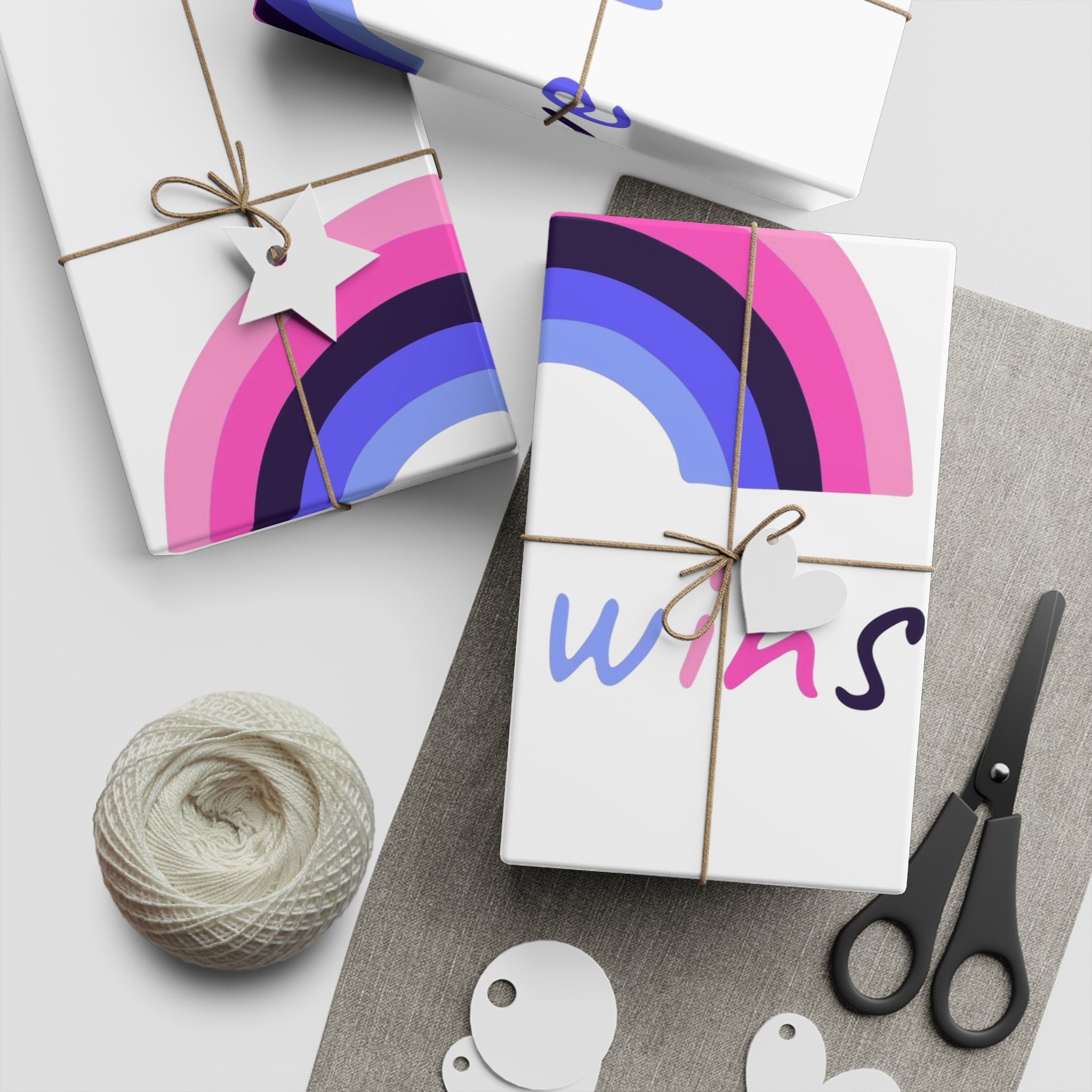 Colorful Rainbow Shape Omnisexual Pride Flag Happy Pride Day Lgbtqia Community Pride Month Vector Hand Drawn Doodle Posters Stickers Logo Cards Gift Wrapping Paper Sheets 1pc - Image 2