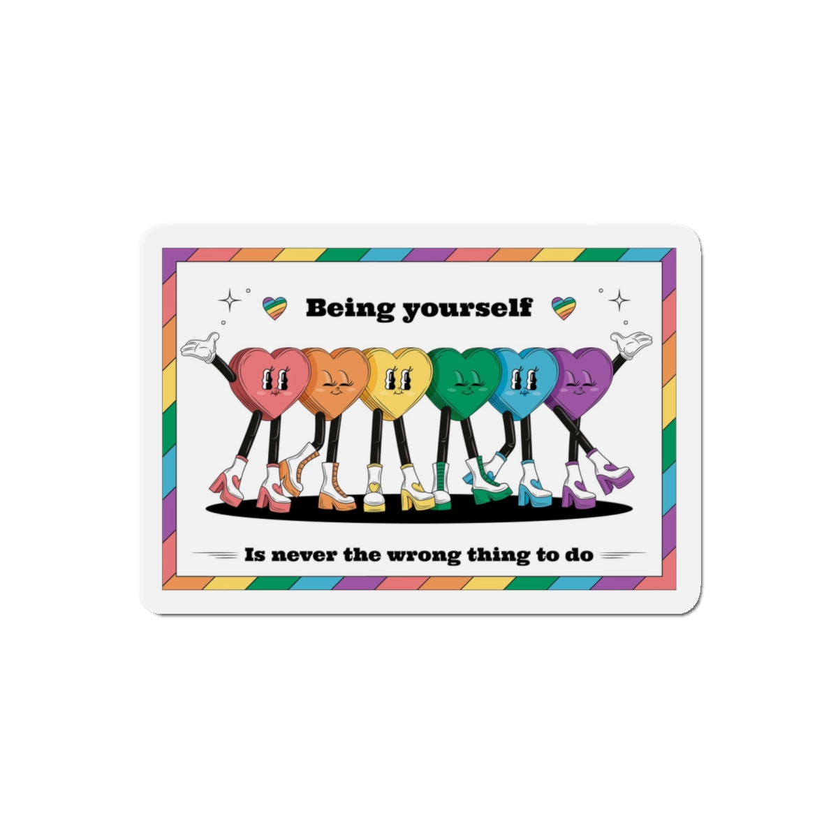 Illustration Pride Month Celebration Die Cut Magnets - Image 7
