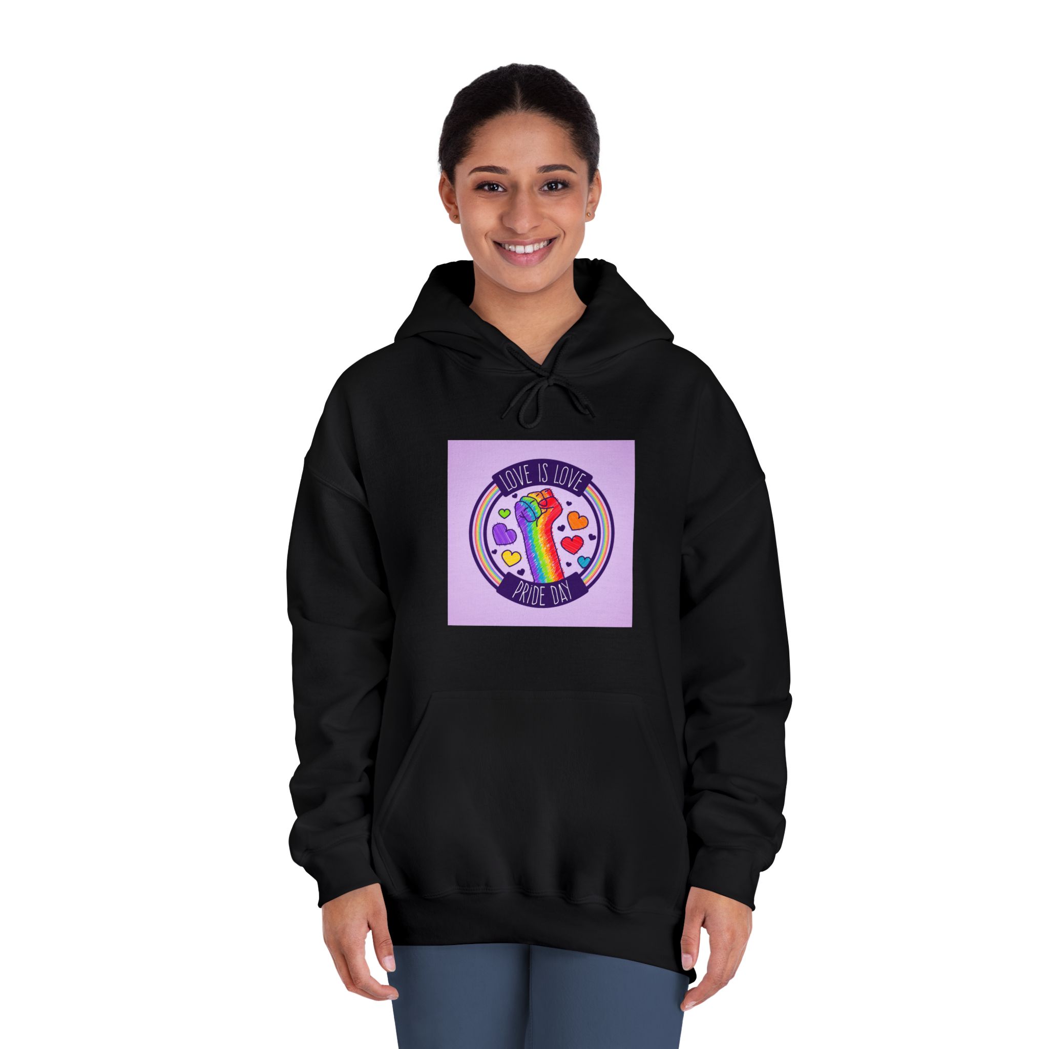 Pride Day Event Concept Unisex Dryblend Hooded Sweatshirt - Image 12
