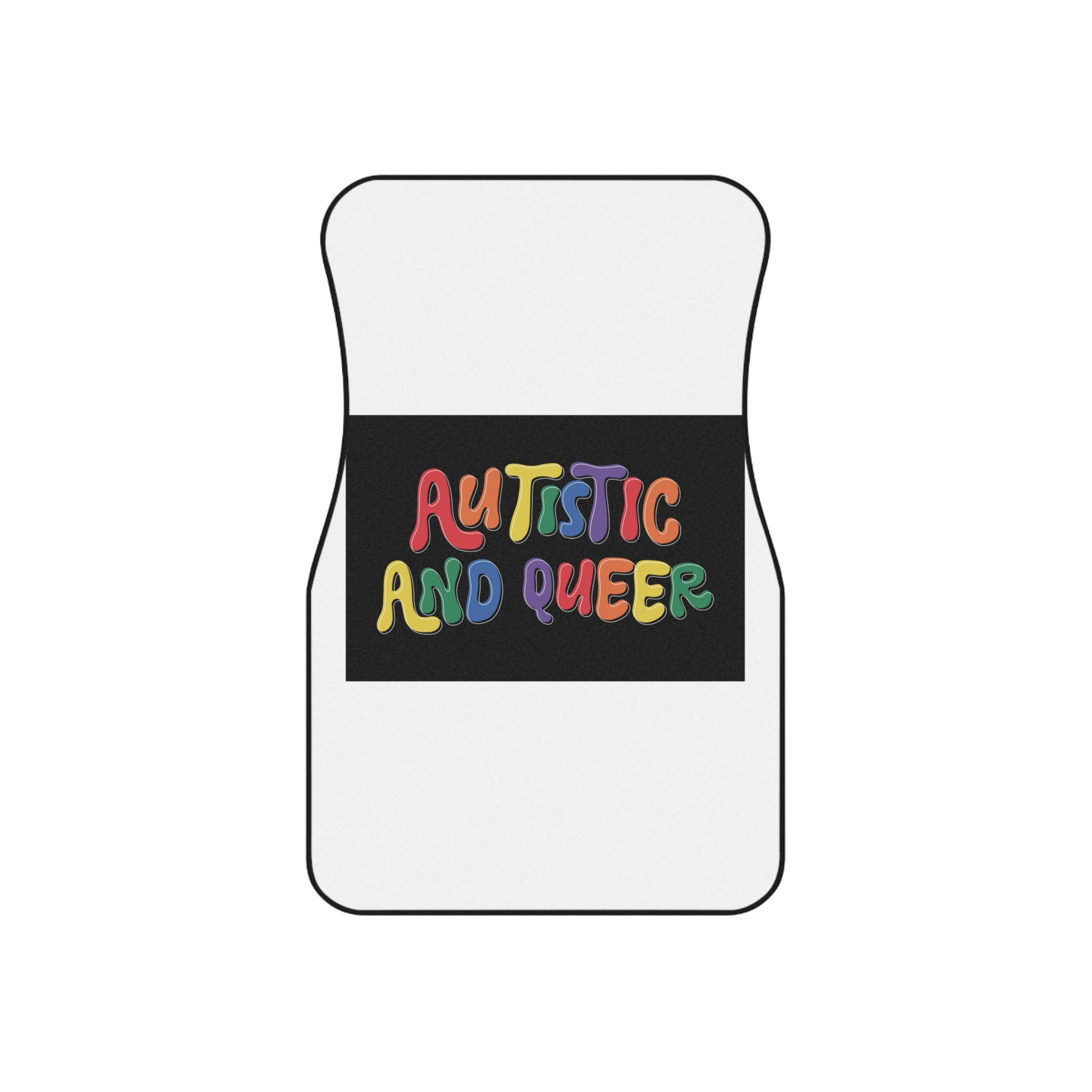 Pride Lgbtq Gay Typography Vector Tshirt Design(6) Car Mats Set Of 4 - Image 2