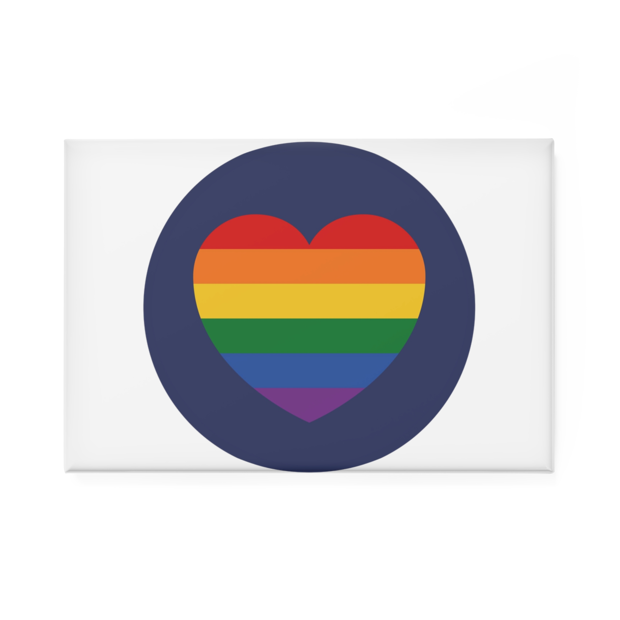 Lgbt Pride Month June Lesbian Gay Bisexual Transgender Lgbtq Flag Rainbow Vector(5) Button Magnet Rectangle 1 And 10 Pcs