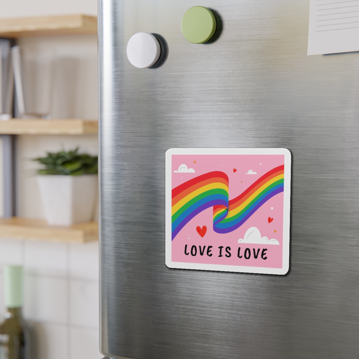 Colorful Flag Pride Day Die Cut Magnets - Image 9