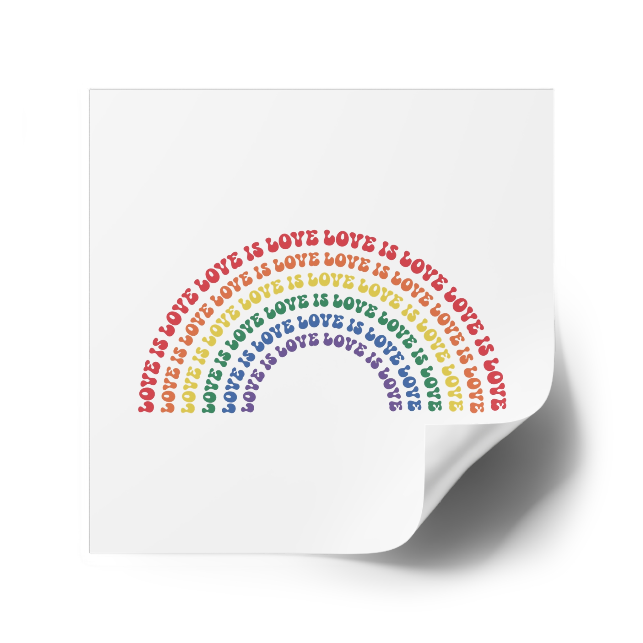 Pride Lgbtq Gay Typography Vector Tshirt Design(1) Laminate Stickers Square - Image 74
