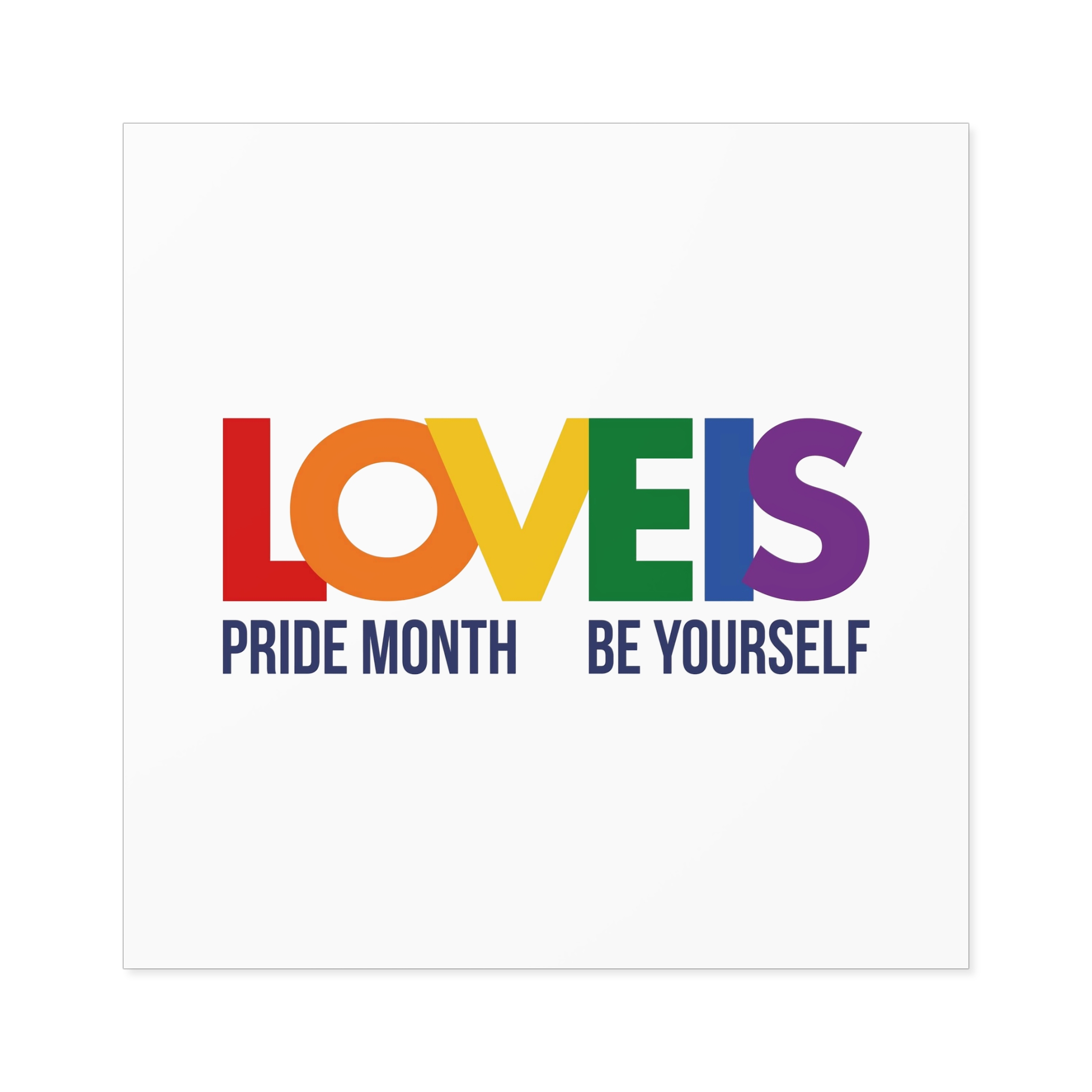 Lgbt Pride Month June 2026 Lesbian Gay Bisexual Transgender Lgbtq Flag Rainbow Love Vector Laminate Stickers Square - Image 49